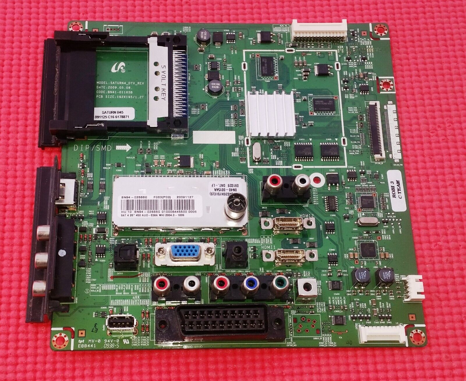 MAIN BOARD FOR SAMSUNG LE26B450C4W TV BN41-01165B BN94-02666G SCREEN T260XW02