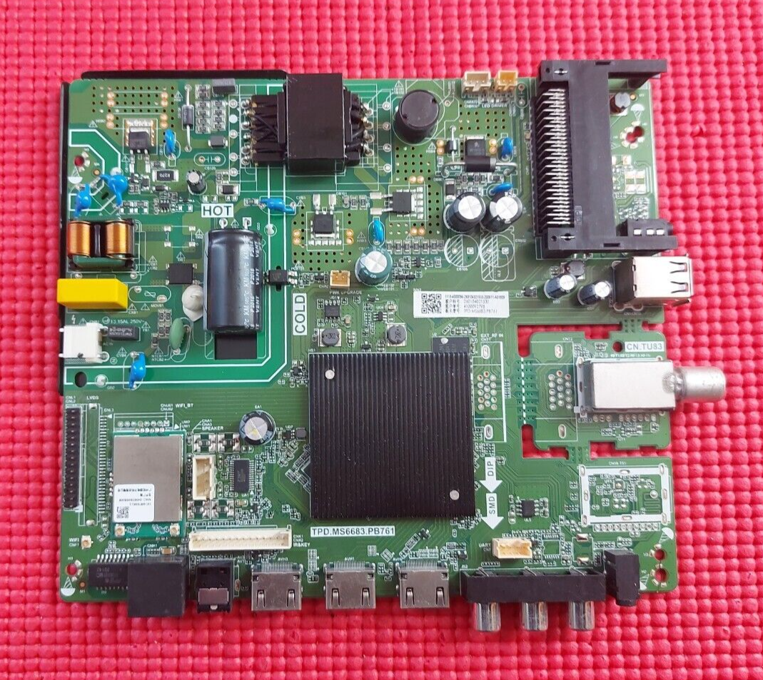 MAIN BOARD FOR CELLO HKC02 20 C3220G 32" TV TPD.MS6683.PB761 SCREEN PT320AT03-1