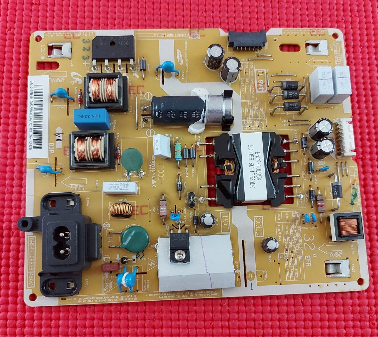 POWER BOARD FOR SAMSUNG UE32M5520AK UE32M5500AK 32" TV BN41-02520B BN94-10883B