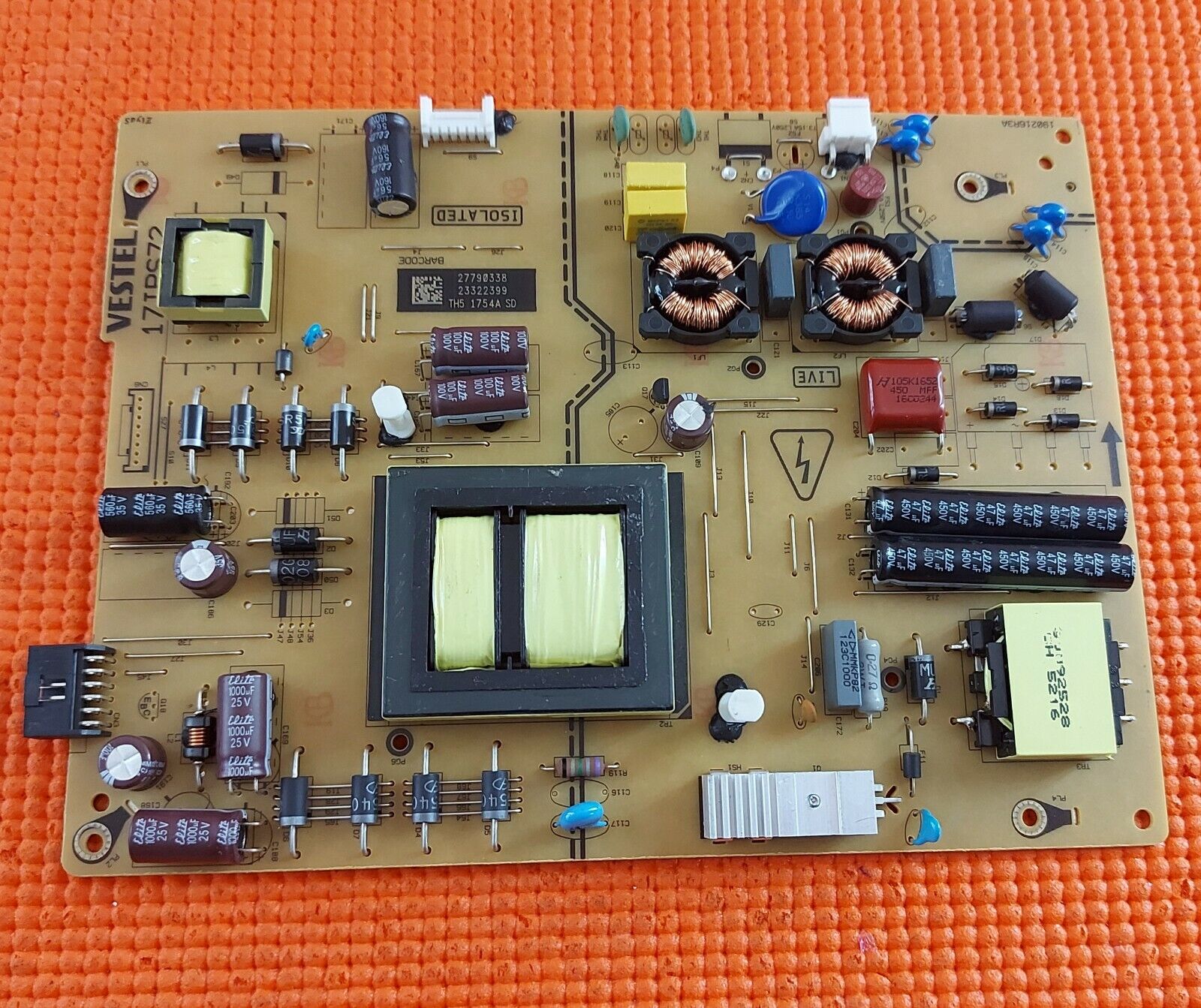 POWER BOARD JVC LT-40C860 LT-40C869 LT-43C862 LED40292UHDFVP TV 17IPS72 23322399