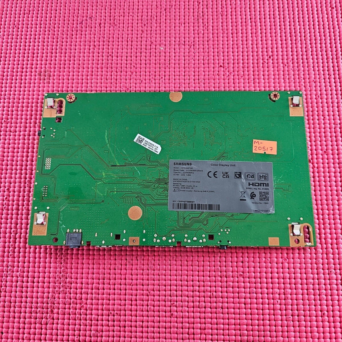 MB FOR SAMSUNG C27RG50FQR C27RG50FQU MONITOR BN41-02719A BN94-14785A LSM270HP10