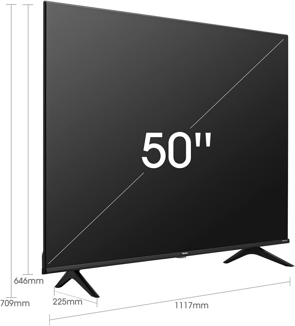 HISENSE 50A6GTUK 50" 4K UHD HDR SMART TV ALEXA BUILT-IN YOUTUBE NETFLIX (2021)