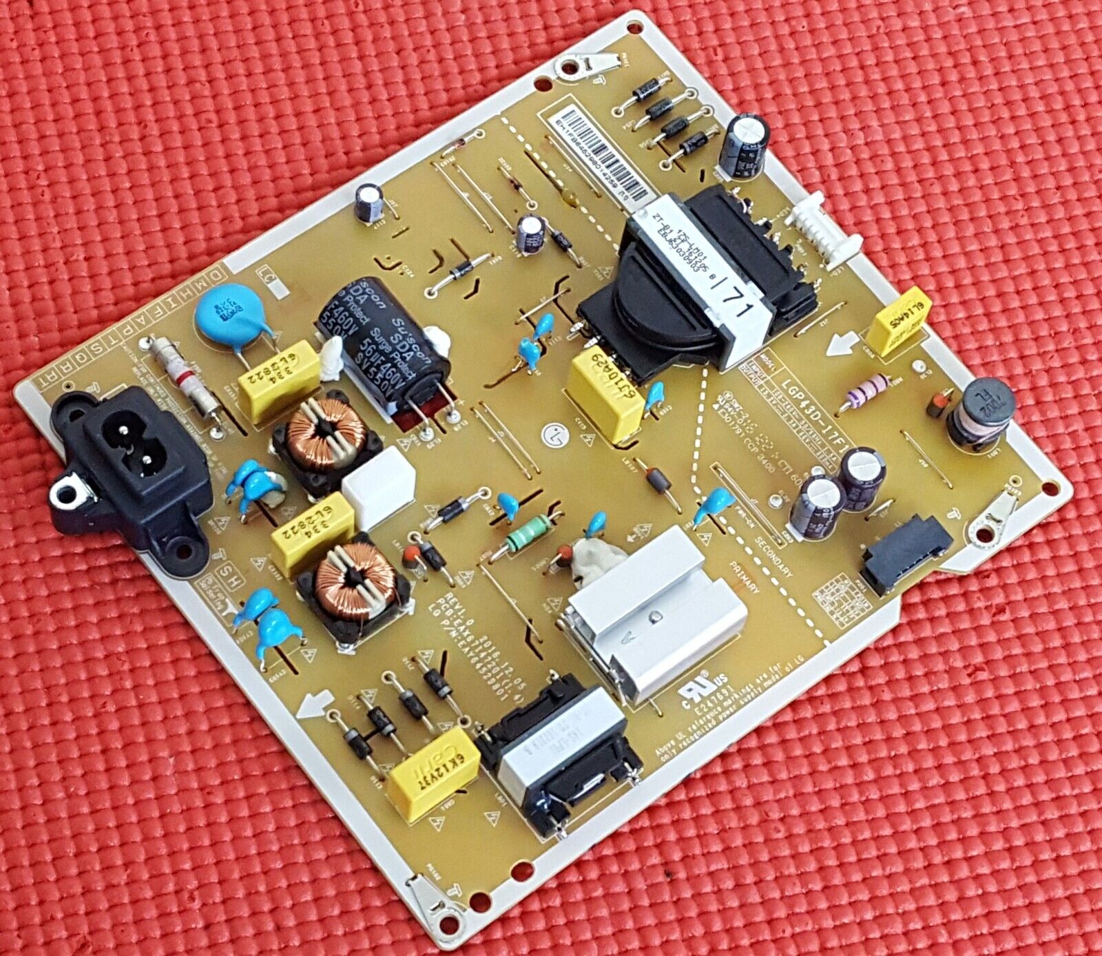 POWER SUPPLY BOARD FOR LG 43LJ624V 43LJ614V 42LV340C TV EAX67147201 EAY64529801