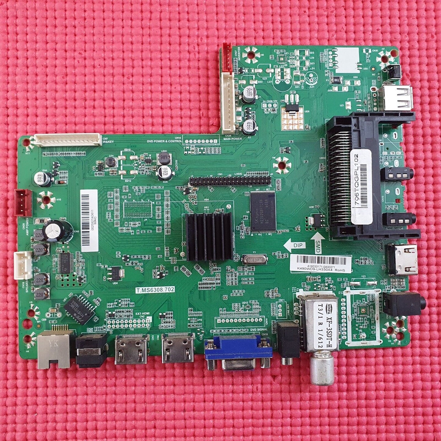 MAIN BOARD FOR PHILIPS 49PFT4001/05 TV T.MS6308.702 705TQGPL102 SCREEN LC490DUY