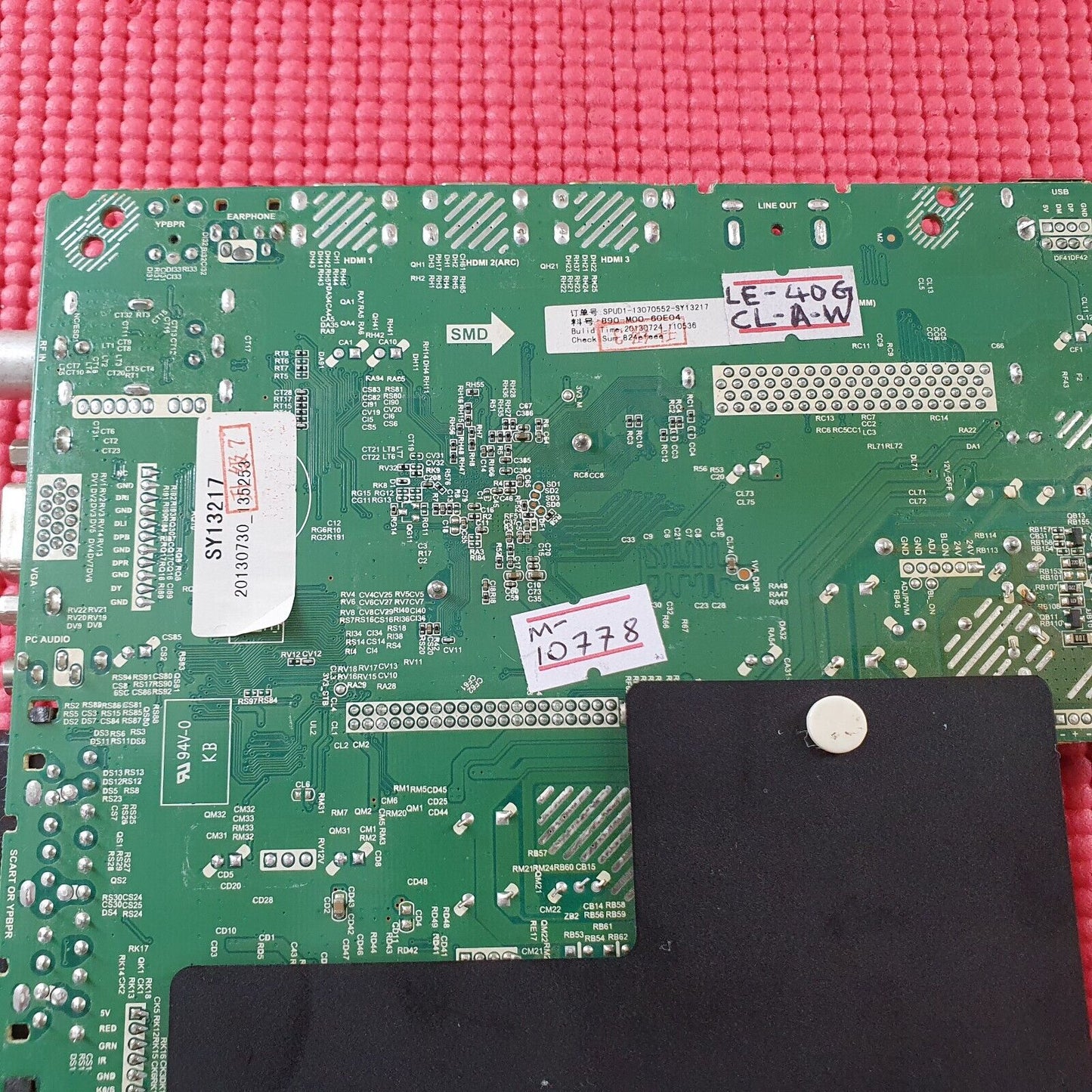 MAIN BOARD FOR BUSH LE-40GCL-A-W TV TP.SIS231.P83 SY13217 SCREEN T400D3-HA24-DY1