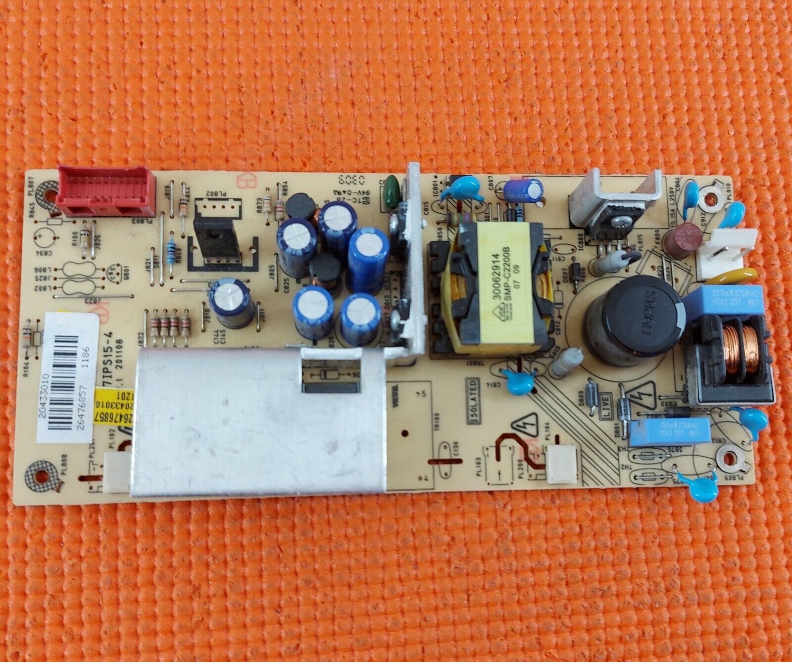 POWER SUPPLY BOARD FOR ALBA LCD19880HDF TECHNIKA LCD19-910 TV 17IPS15-4 20452188