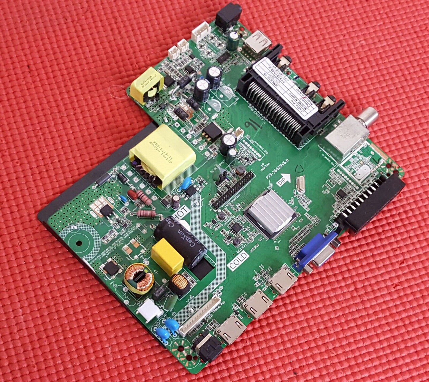 MAIN BOARD FOR CELLO C32227T2 V3 TV P75-3663SV6.0 SNCB15 18 SCREEN ST3151A05-E