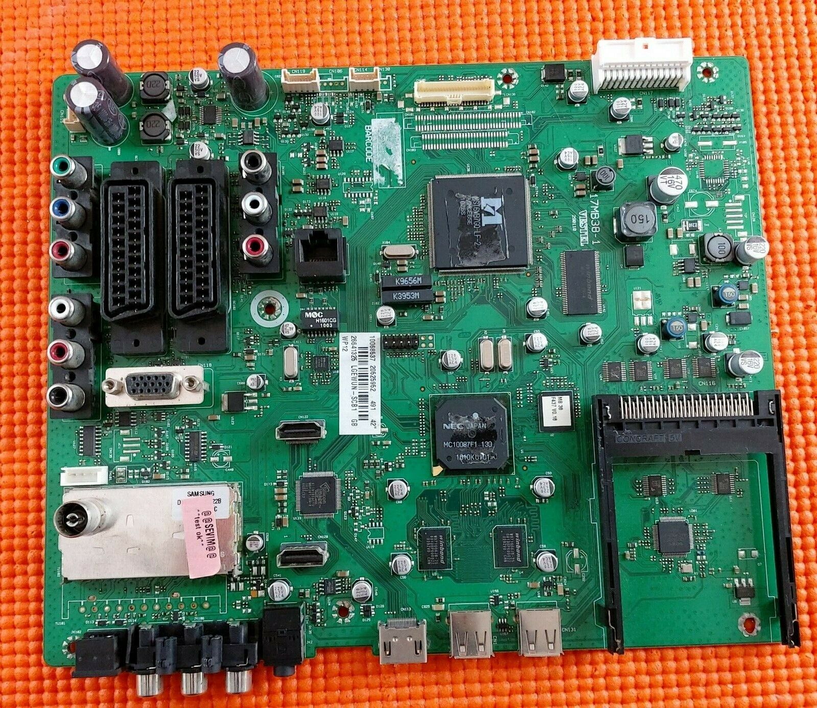 MAIN BOARD FOR TECHNIKA 42-2030 42" LCD TV 17MB38-1 20525952 SCREEN LC420WUN