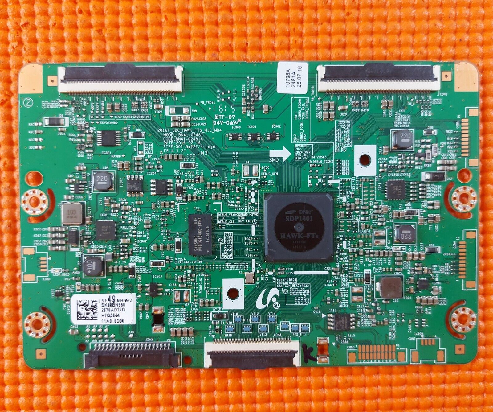 LVDS TCON BOARD FOR SAMSUNG UE49K6300AK 49" LED TV BN41-02481A BN95-02676A