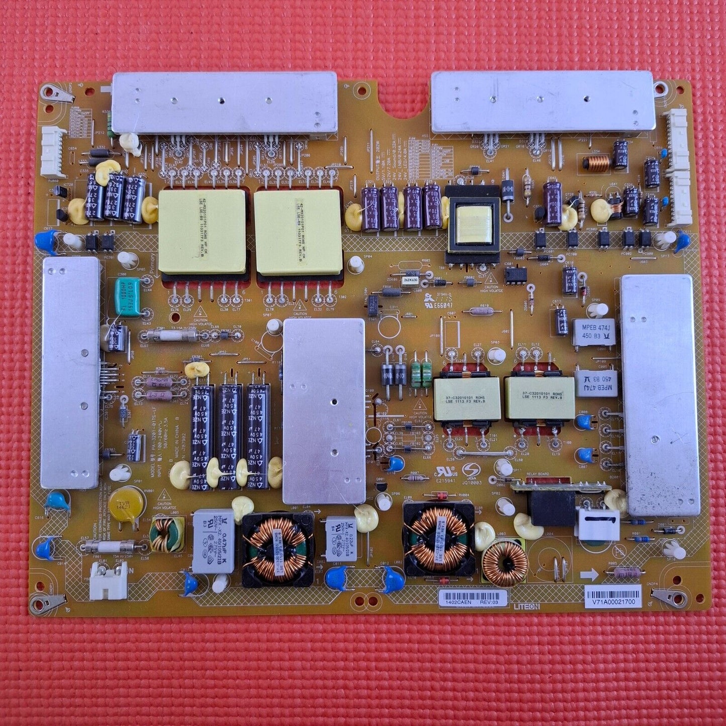 POWER SUPPLY BOARD FOR TOSHIBA 42VL863 42" LED TV PA-3201-01TS-LF V71A00021700