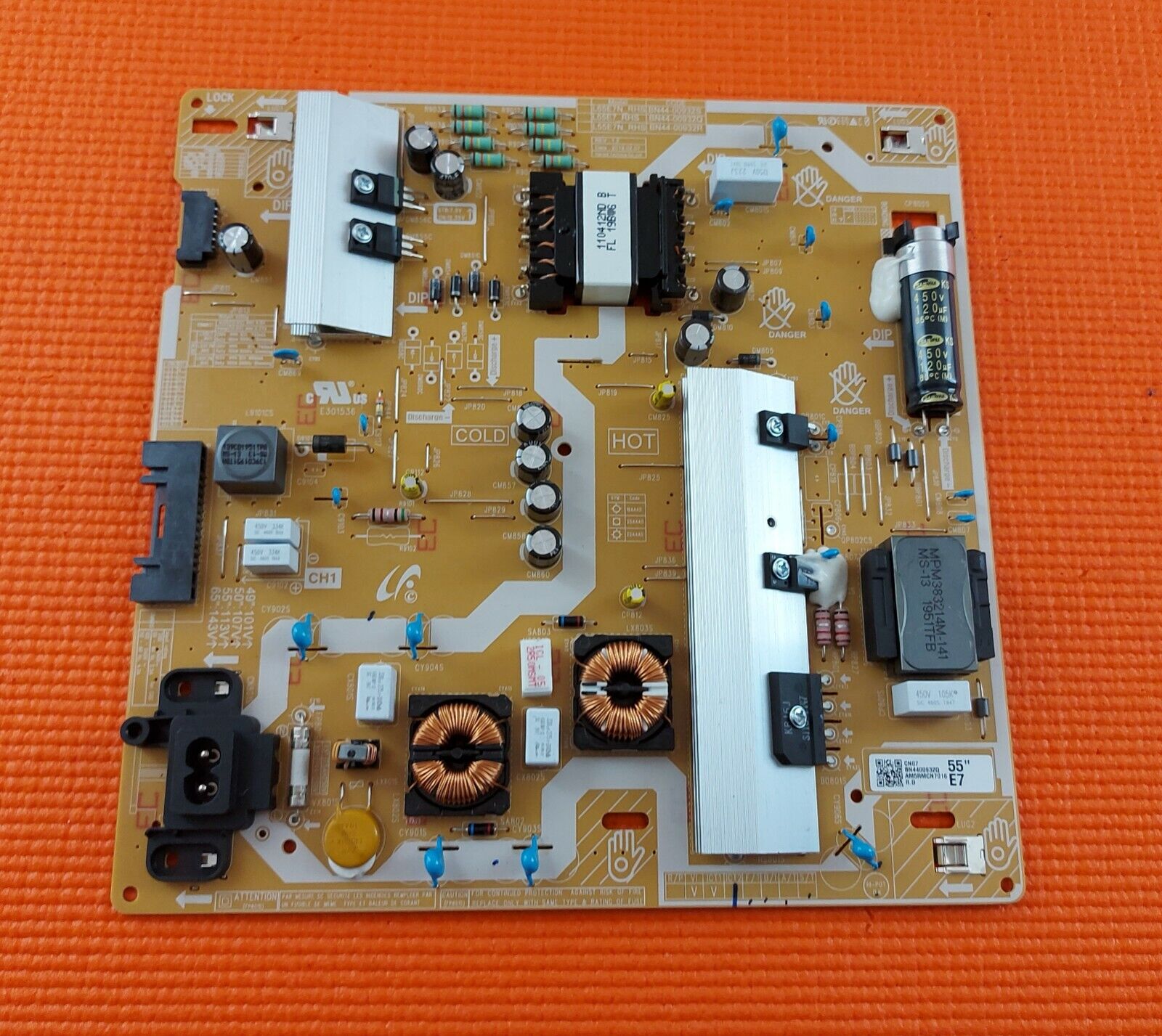 POWER BOARD FOR SAMSUNG UE55RU7020K UE55RU7100K UE50RU7400 BN44-00932Q L55E7_RHS