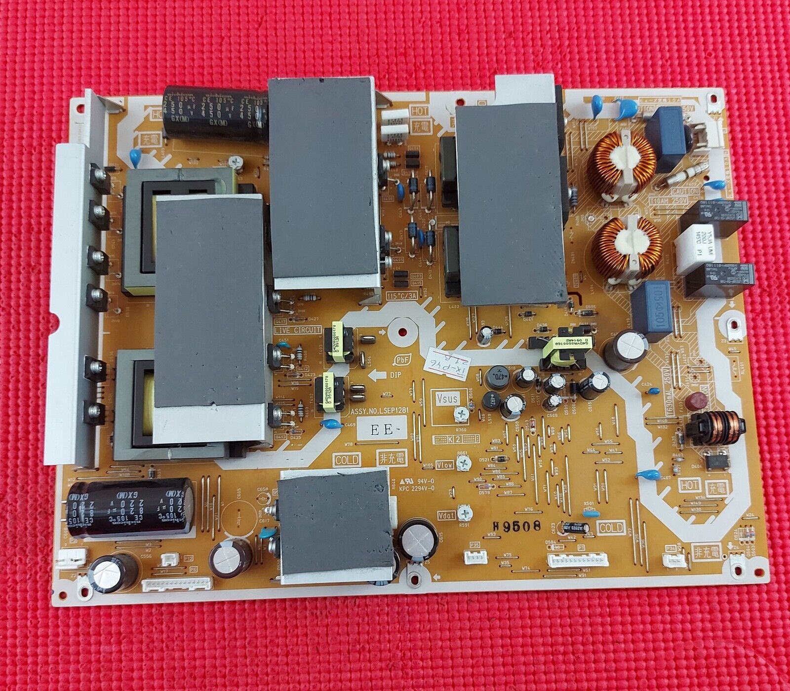 POWER SUPPY BOARD FOR PANASONIC TX-P46Z1B TX-P54Z1B PLASMA TV LSEP1281 EE