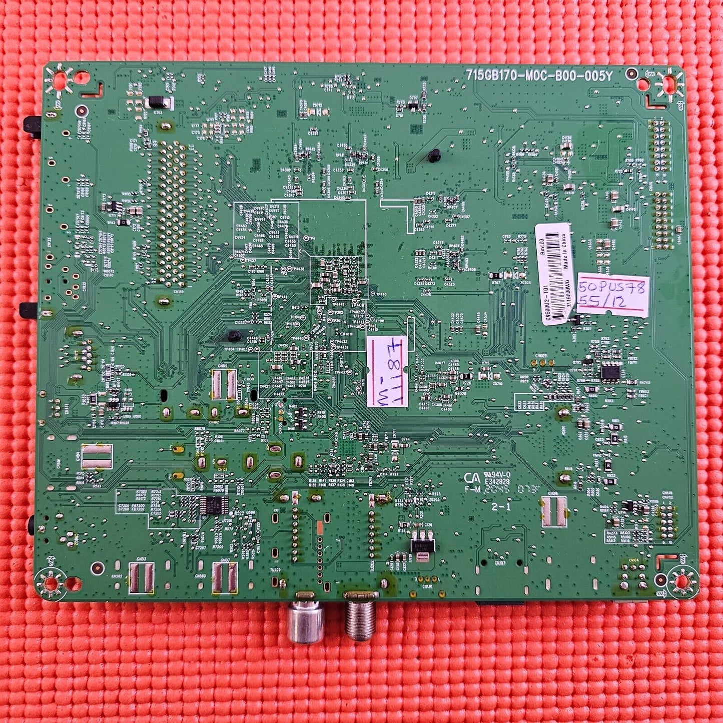 MB FOR PHILIPS 50PUS7855/12 TV 715GB170-M0C-B00-005Y 703TQKPL007 SCR CV500U2-T01