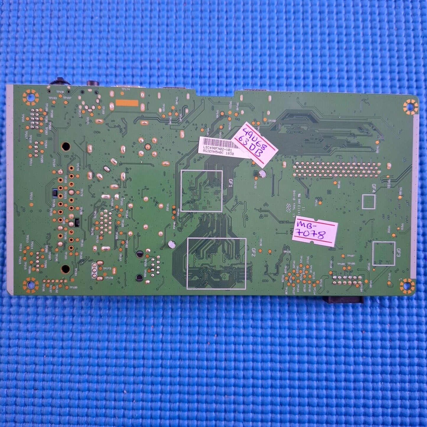 MAIN BOARD TOSHIBA 49U6863DB 49" LED TV 17MB130S 23495653 SCREEN LSC490FN02-V01