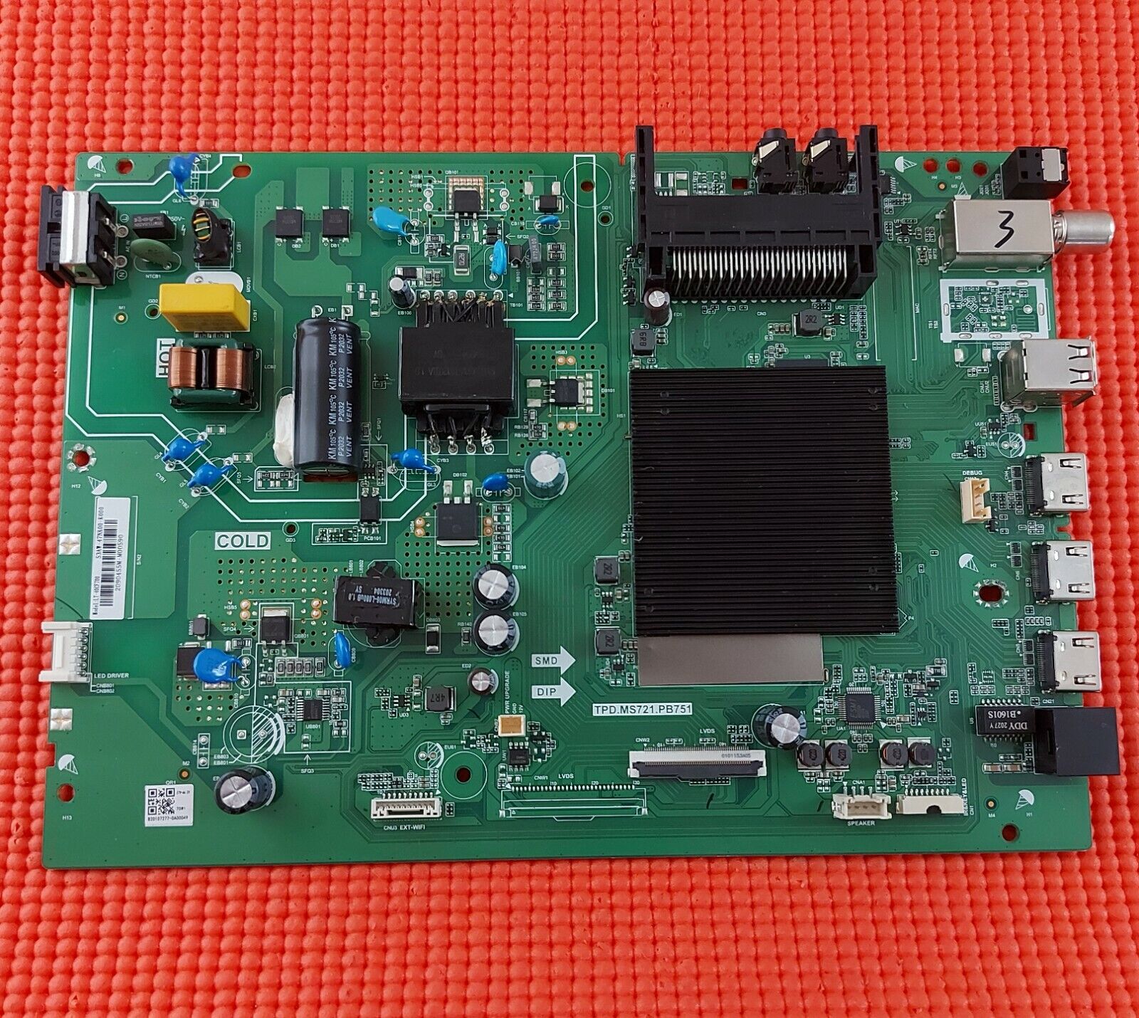 MAIN BOARD FOR JVC LT-40CF700 40" LED TV TPD.MS721.PB751 SCREEN V400HJ9-PE1