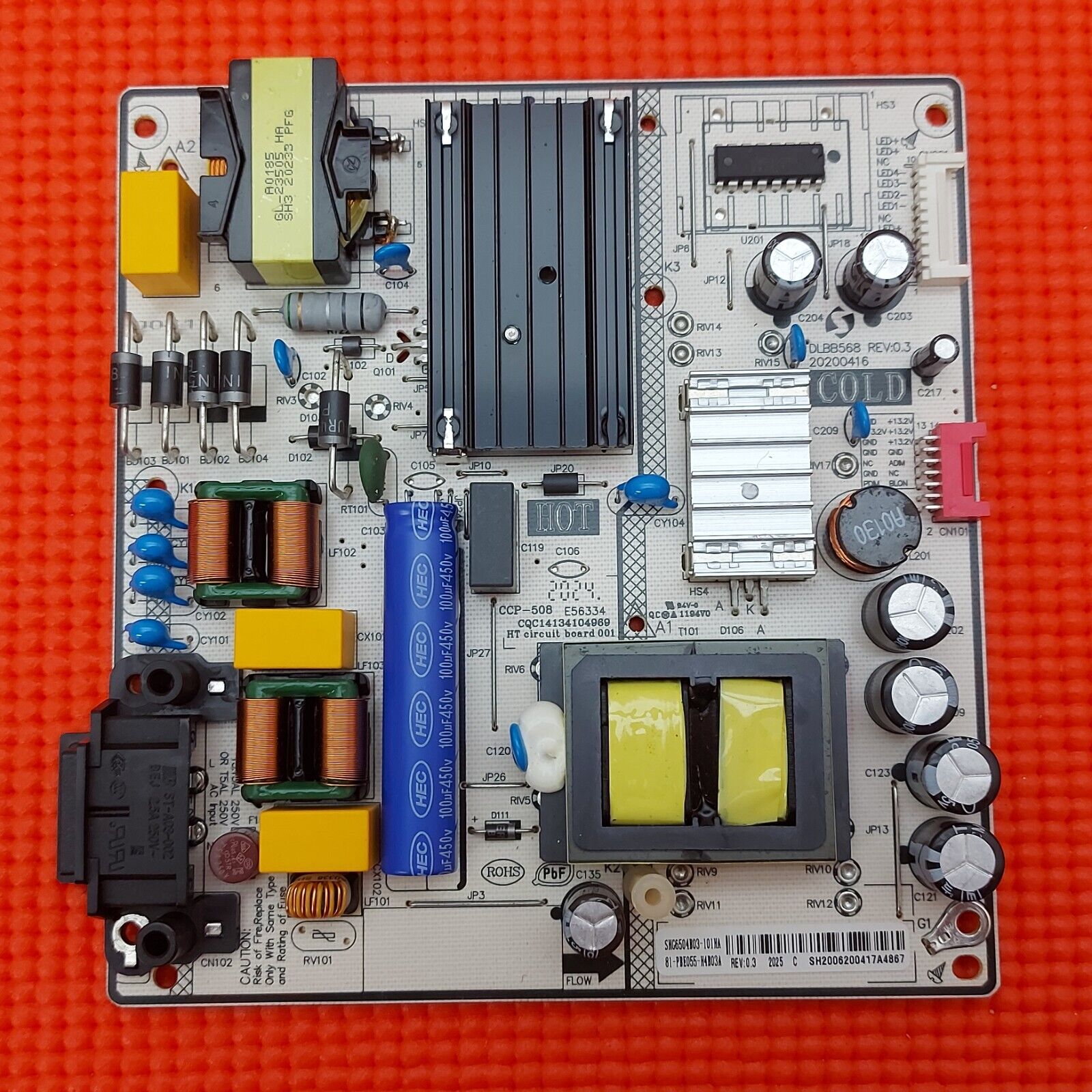 POWER BOARD FOR LG 55UN70006LA 50UQ70006LB CCP-508 DLBB568 81-PBE055-H4B03A