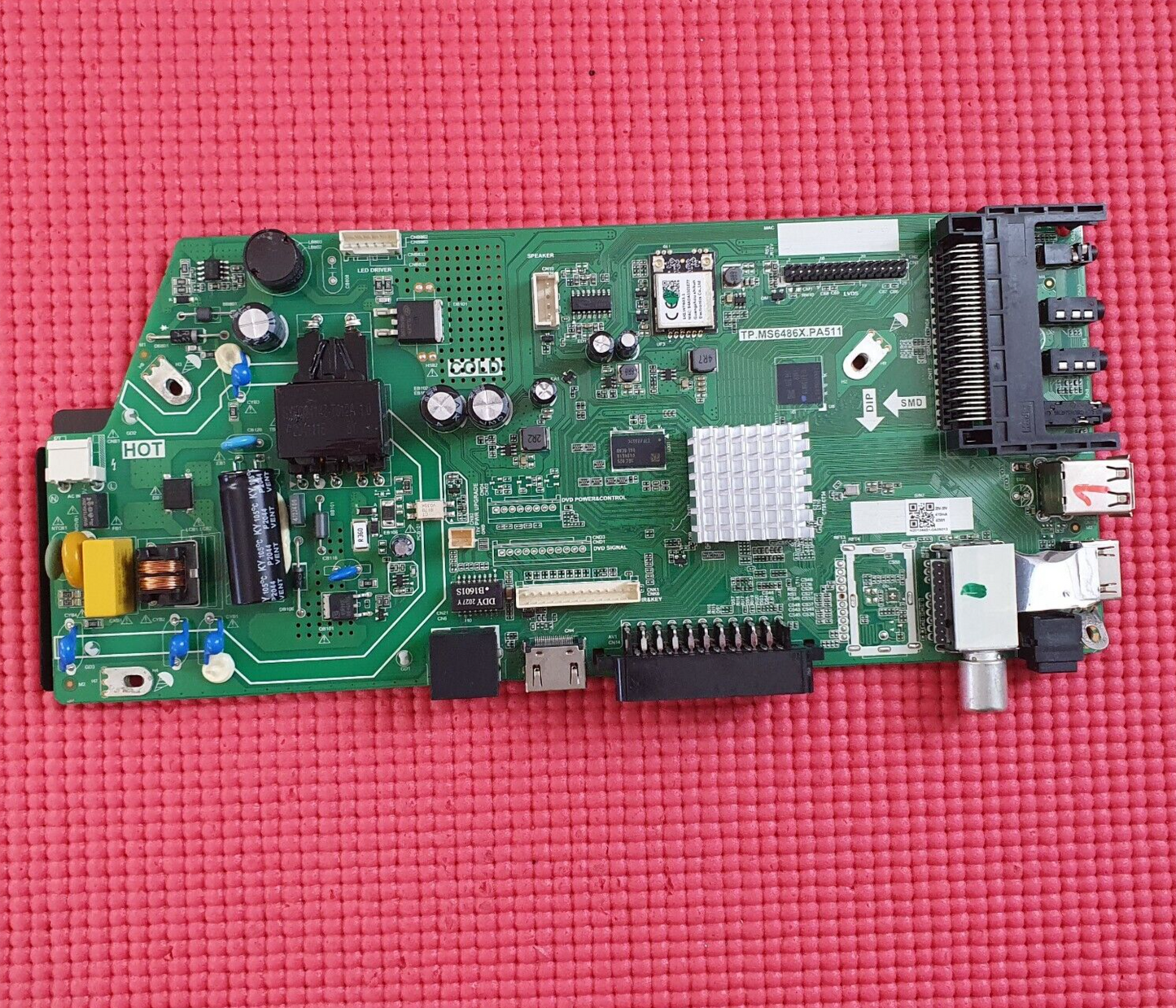 MAIN BOARD FOR POLAROID P24RP0080U 236/207Q TV TP.MS6486X.PA511 SCREEN V236BJ1