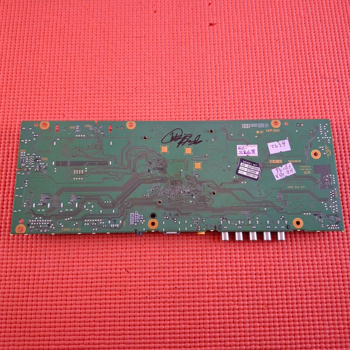 MAIN BOARD FOR SONY KD-43XF8096 43" TV YA03038AA 1-981-326-12 | TESTED WORKING