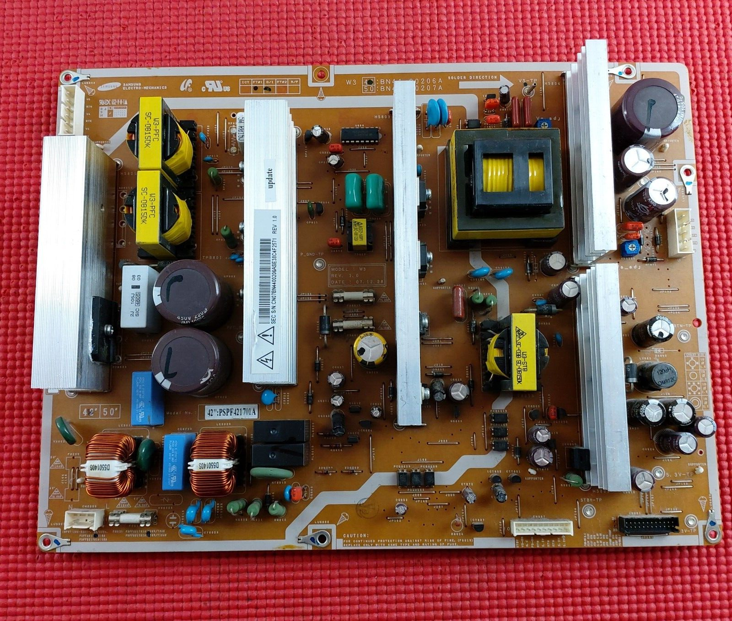 POWER BOARD FOR SAMSUNG PS42A457P1D PS42A456P2D 42" TV PSPF421701A BN44-00206A