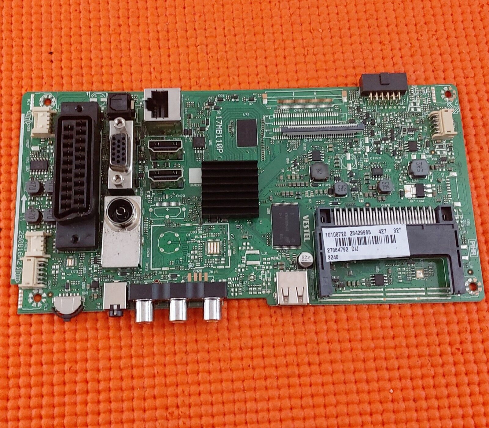 MAIN BOARD FOR JVC LT-32C675 LT-32C676 TV 17MB110P 23429965 SCREN LSC320AN09-001