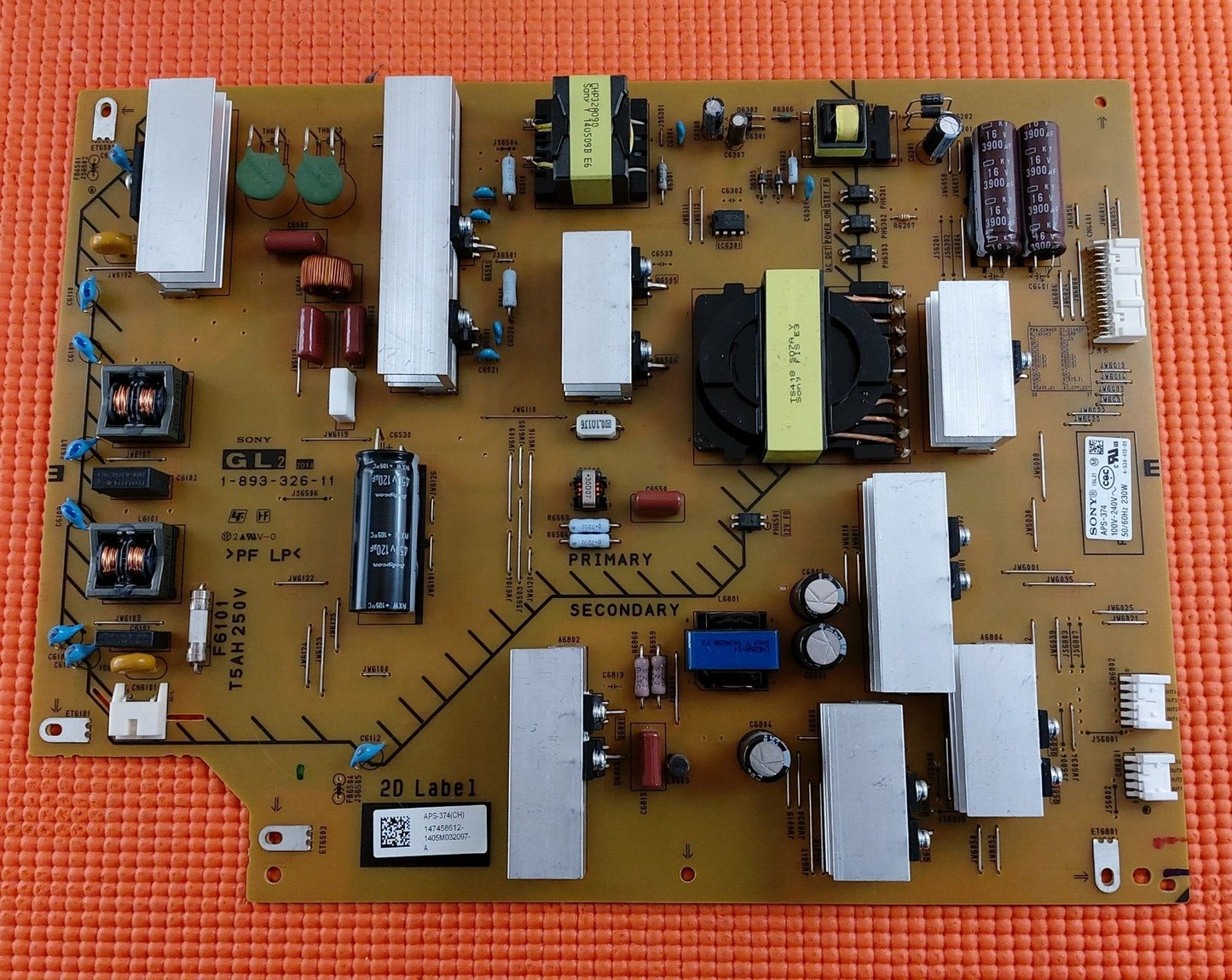 POWER BOARD FOR SONY KDL-60W605B KDL-60W600B TV 1-893-326-11 APS-374 147458612