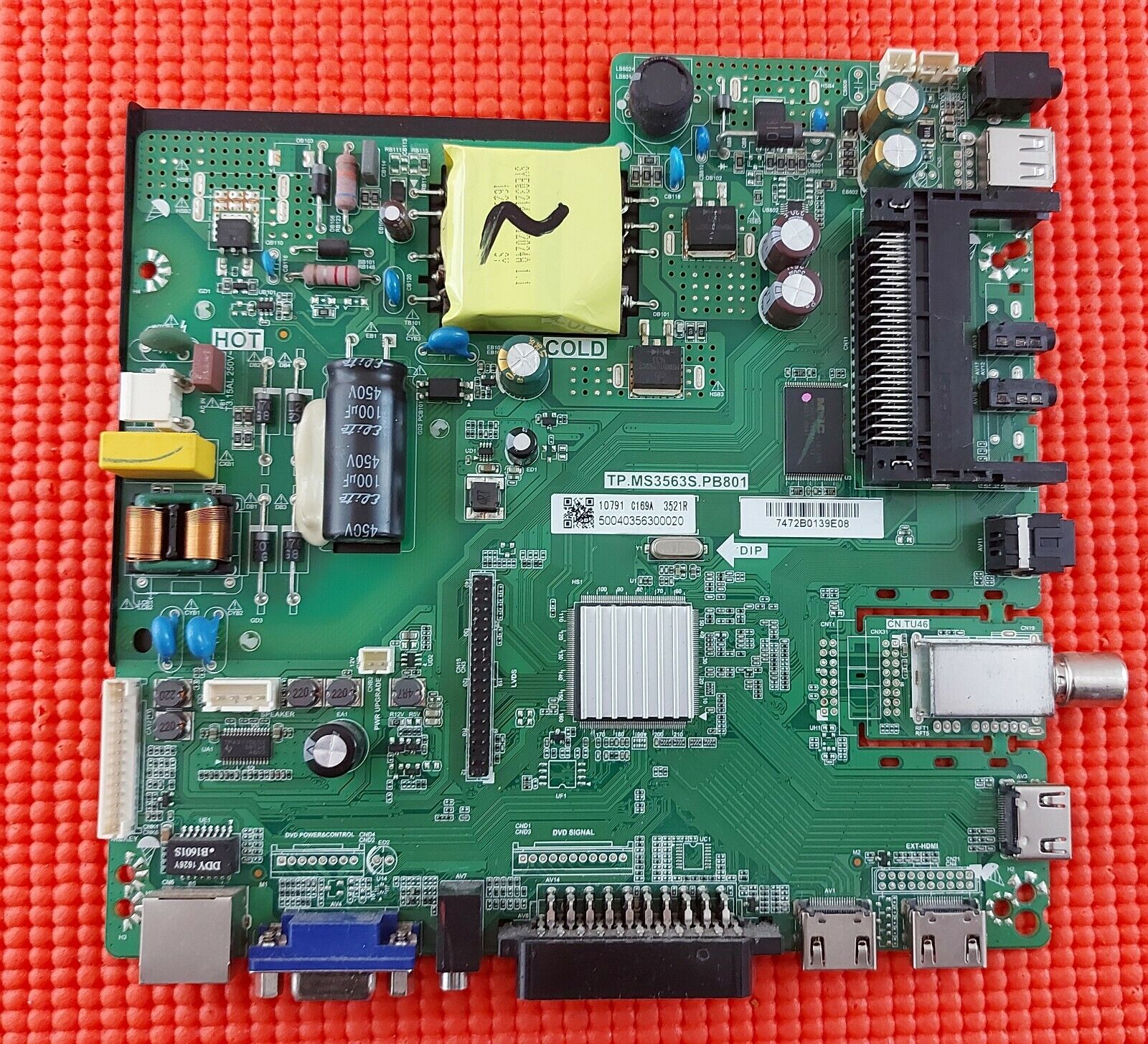 MAIN BOARD FOR JVC LT-39C460 39" LED TV TP.MS3563S.PB801 SCREEN LC390TA2A-01