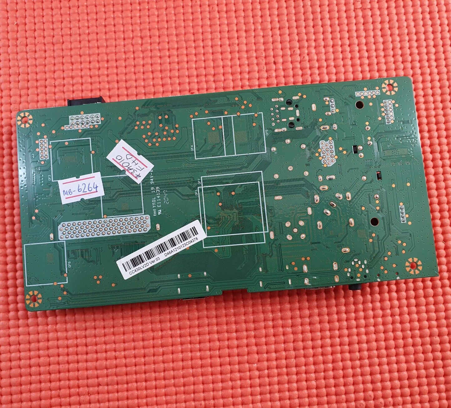 MAIN BOARD FOR FOR TECHWOOD 43AO10FHD 43" TV 17MB181TC 23727291 SCREEN CC430LV2D