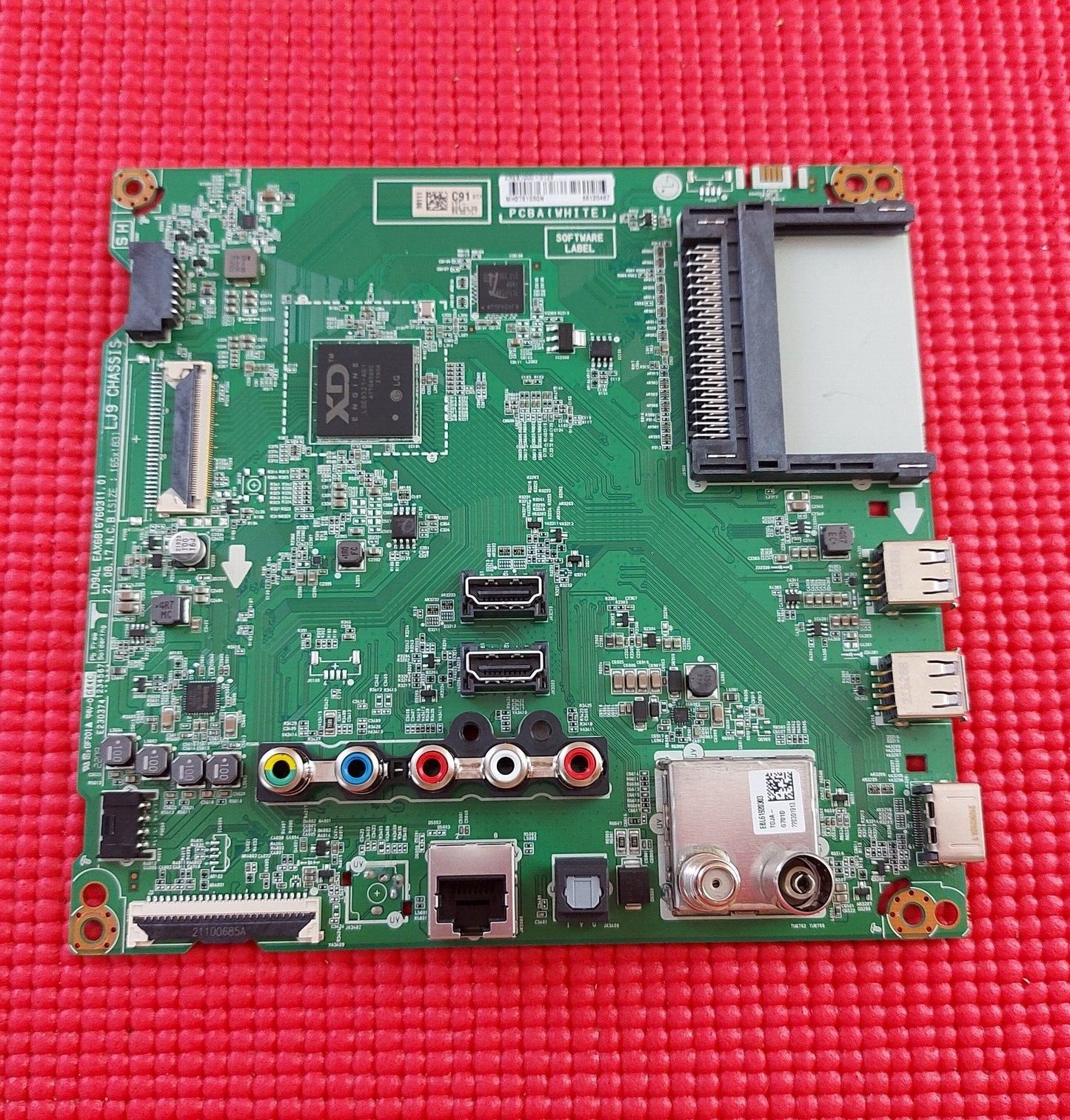 MAIN BOARD FOR LG 43LM6300PLA TV EAX68167603 EBT66120467 SCREEN PT430CT02-5