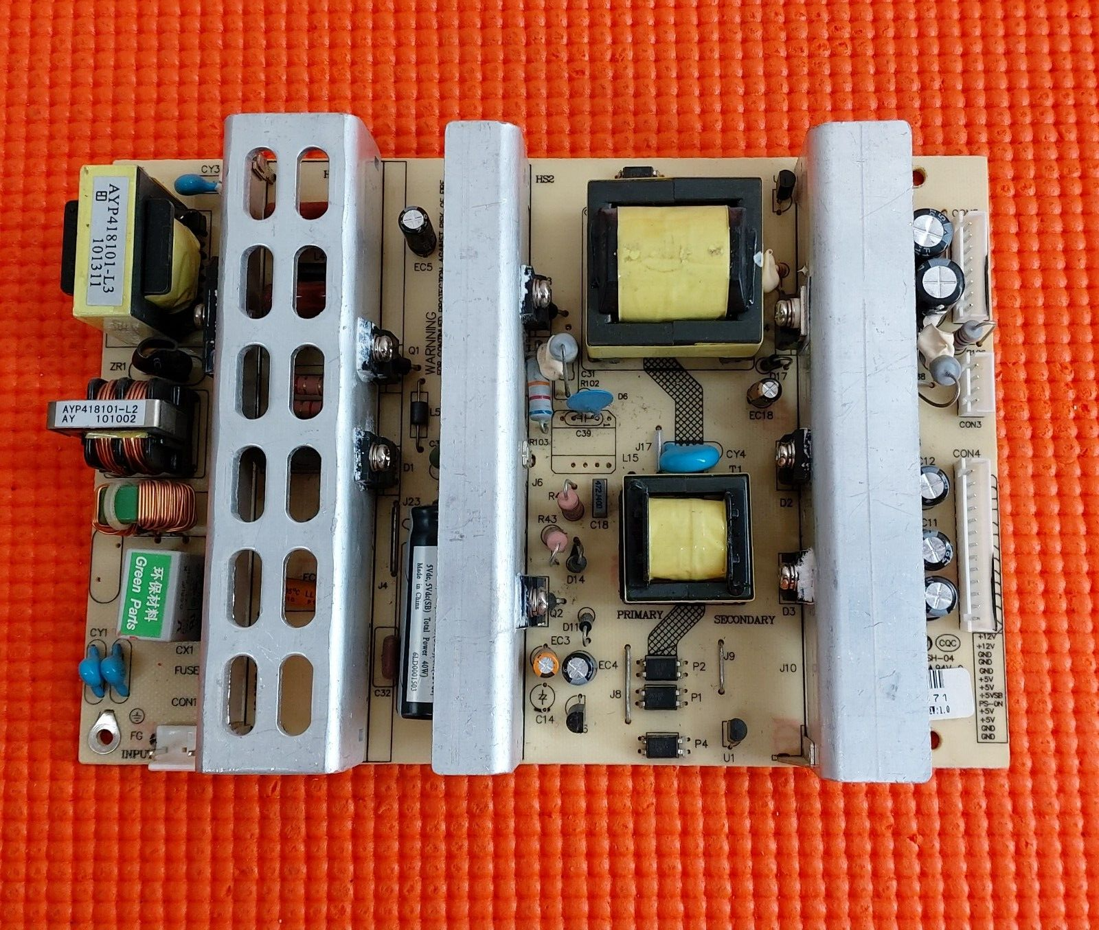 POWER BOARD FOR NEON C3298F C3298DVB C3298DVB-1P 32" TV AYP418101 AYP418101-001