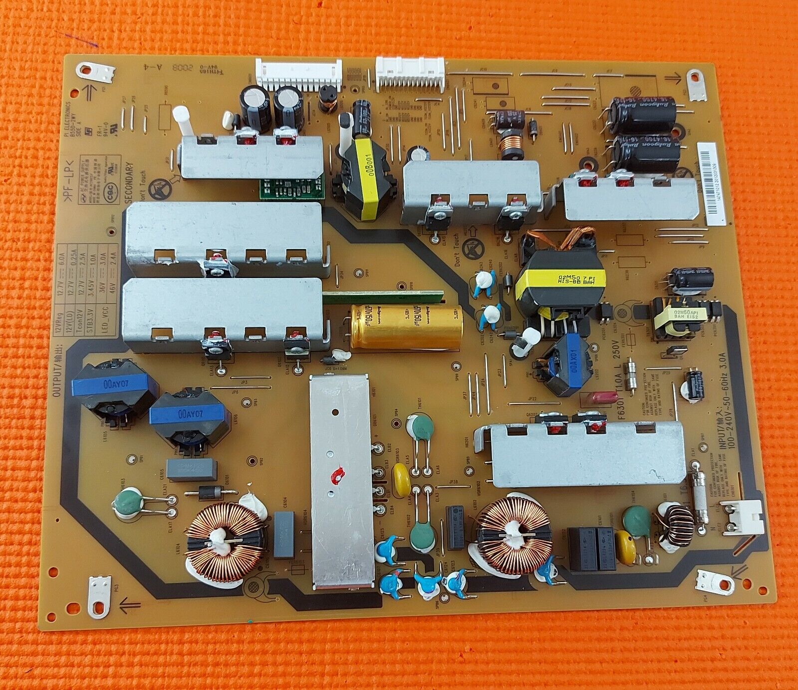 POWER BOARD FOR SONY KD-49XG9005 KD49XF9005 49" LED TV B55D-2WY 1-474-710-12