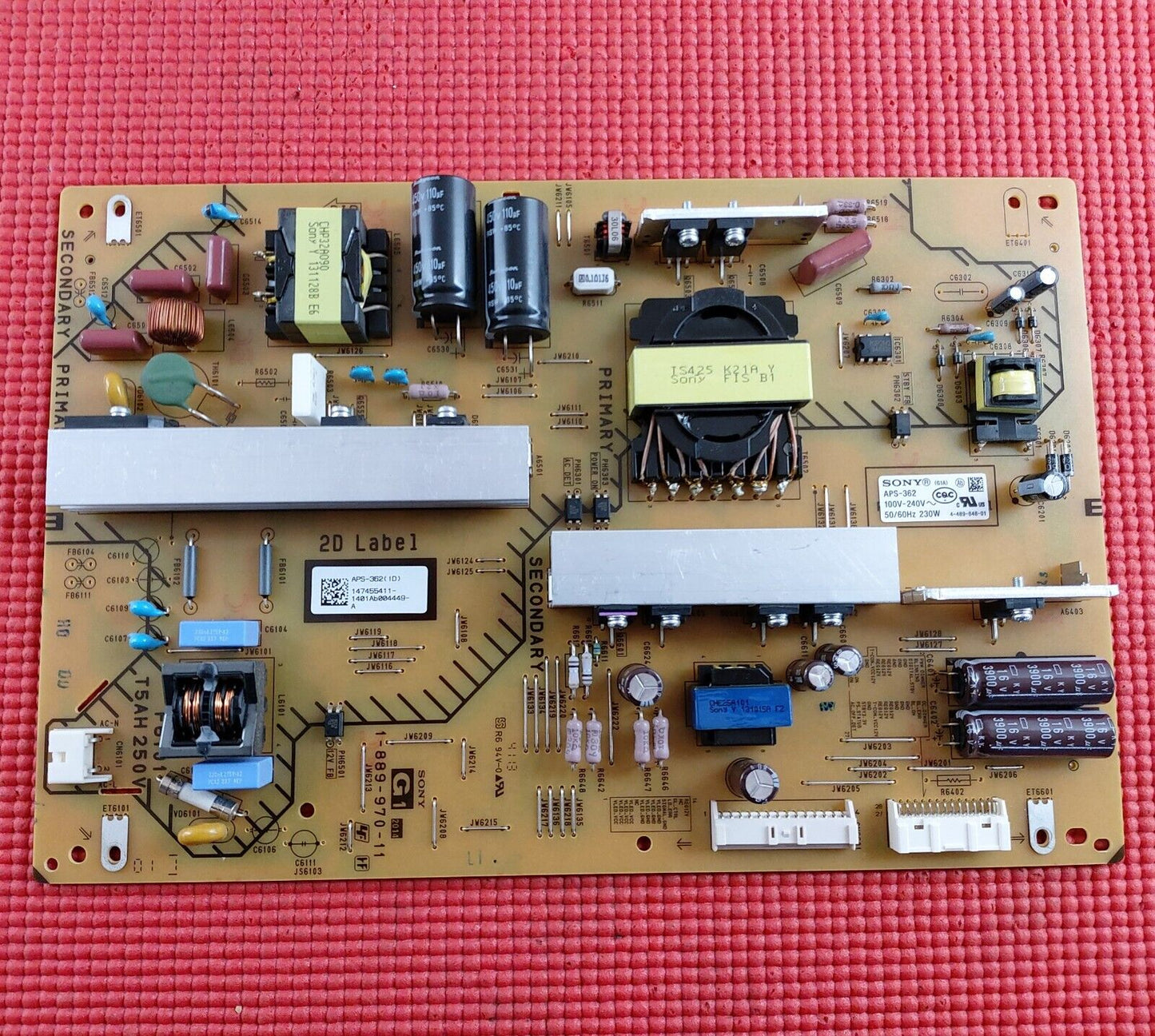 POWER SUPPLY BOARD FOR SONY KDL-55W950B KDL-55W955B 3D 55" TV 147455411 APS-362