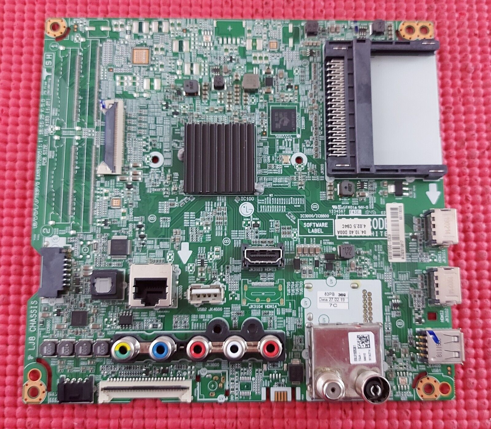 MAIN AV BOARD FOR LG 50UK6470PLC TV EAX67872805 EBT66113003 SCREEN PT500GT01-2