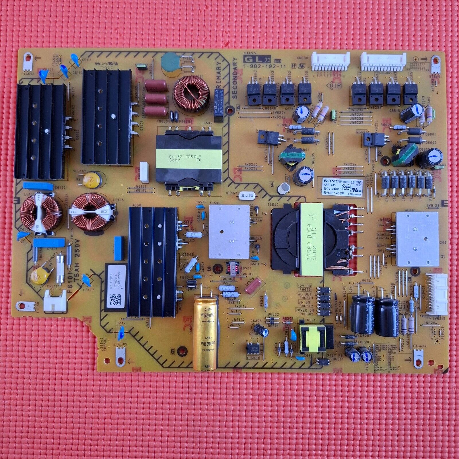 POWER SUPPLY BOARD FOR SONY KD-75XE8596 75" LED TV 1-982-192-11 APS-415