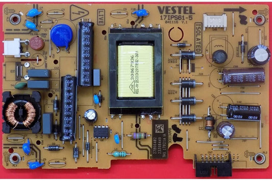 POWER BOARD FOR PANASONIC TX-24E302B 24" LED TV 17IPS61-5 23398449