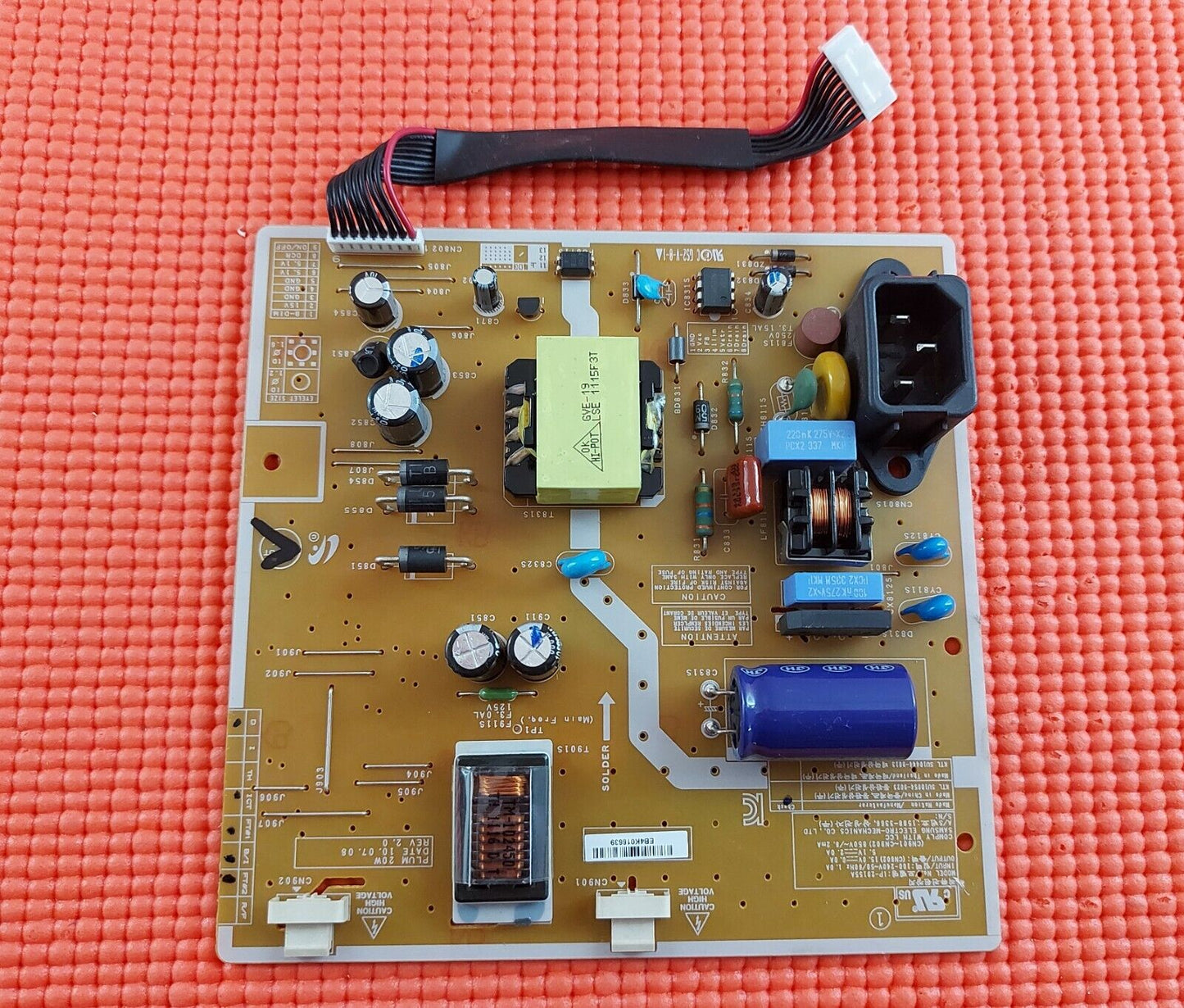 POWER BOARD FOR SAMSUNG SYNCMASTER B2030N 20" LCD MONITOR BN44-003227C