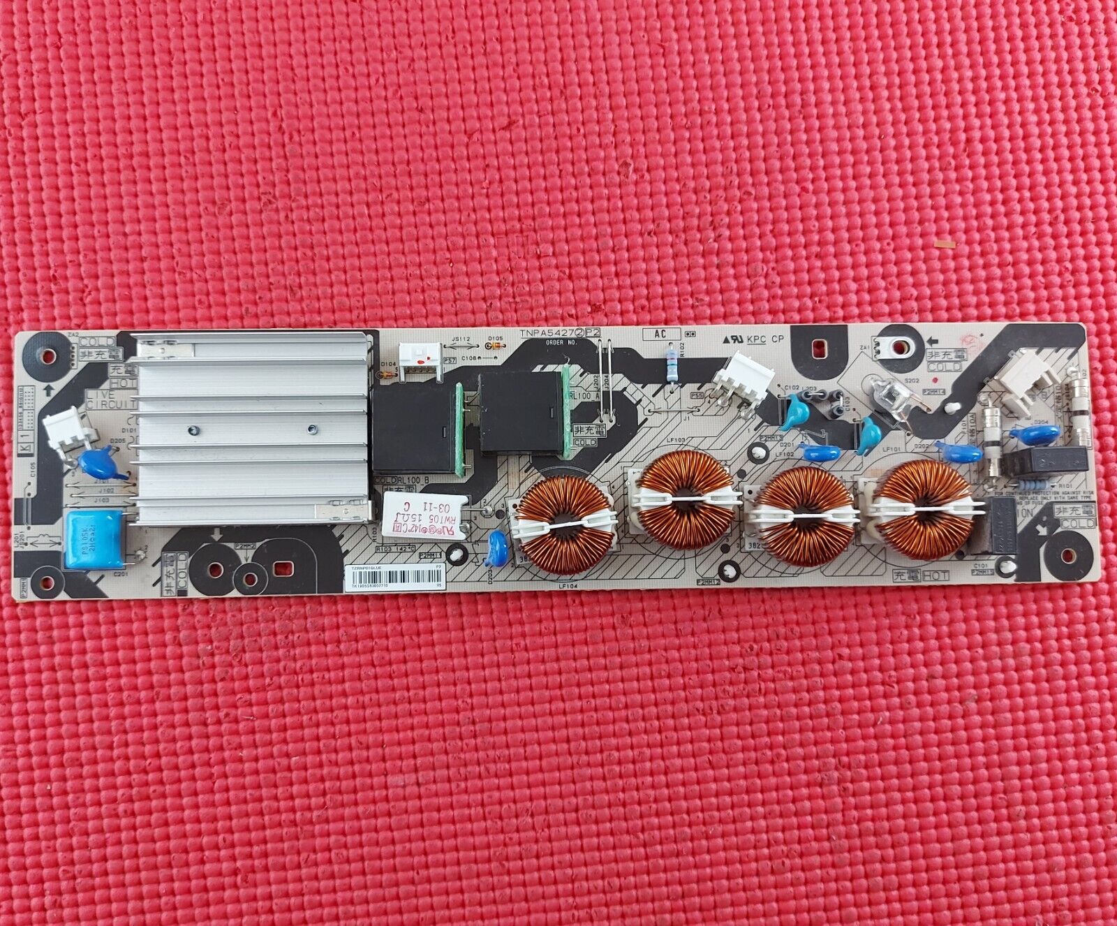 POWER BOARD FOR PANASOINC TX-P50VT30B TX-P50GT30B TV TNPA5427 1 P2 TZRNP01QLUE