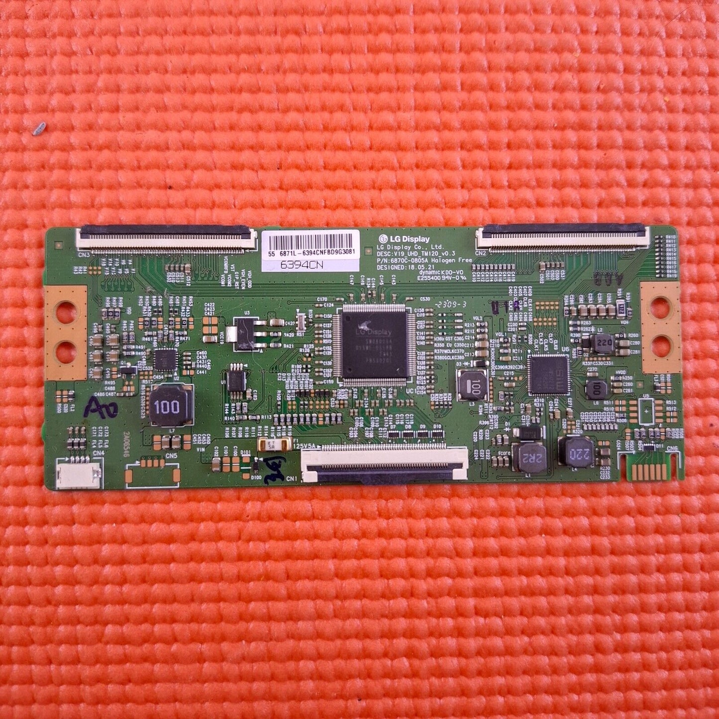 LVDS TCON BOARD FOR PANASONIC TX-55MX650B 55" LED TV 6871L-6394C 6870C-0805A