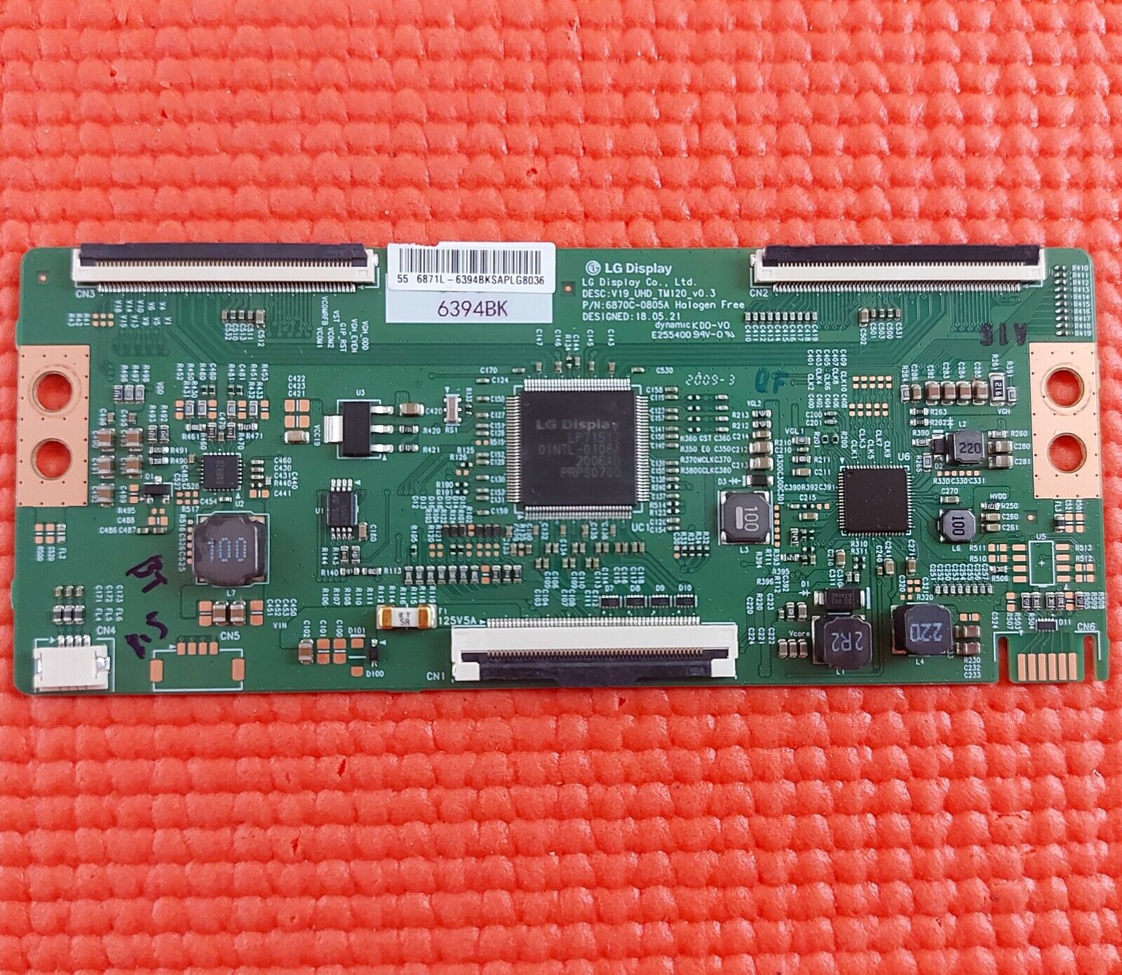 LVDS TCON BOARD FOR TX-55HX600B TX-55HX580B 55U2963DB TV 6870C-0805A 6871L-6394B