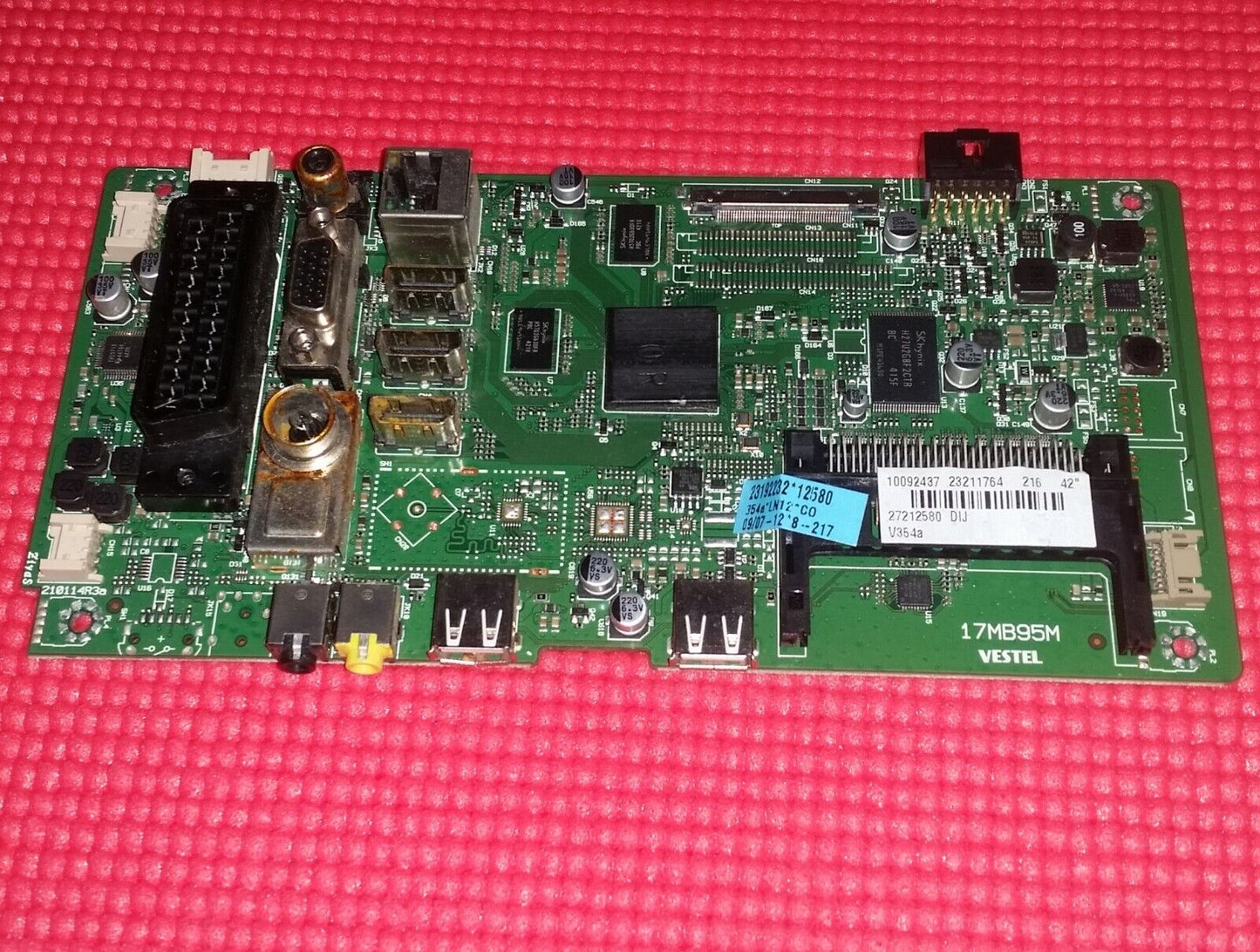 MAIN BOARD FOR HITACHI 42HE4631UH TV 17MB95M 23211764 SCREEN LC420DUJ