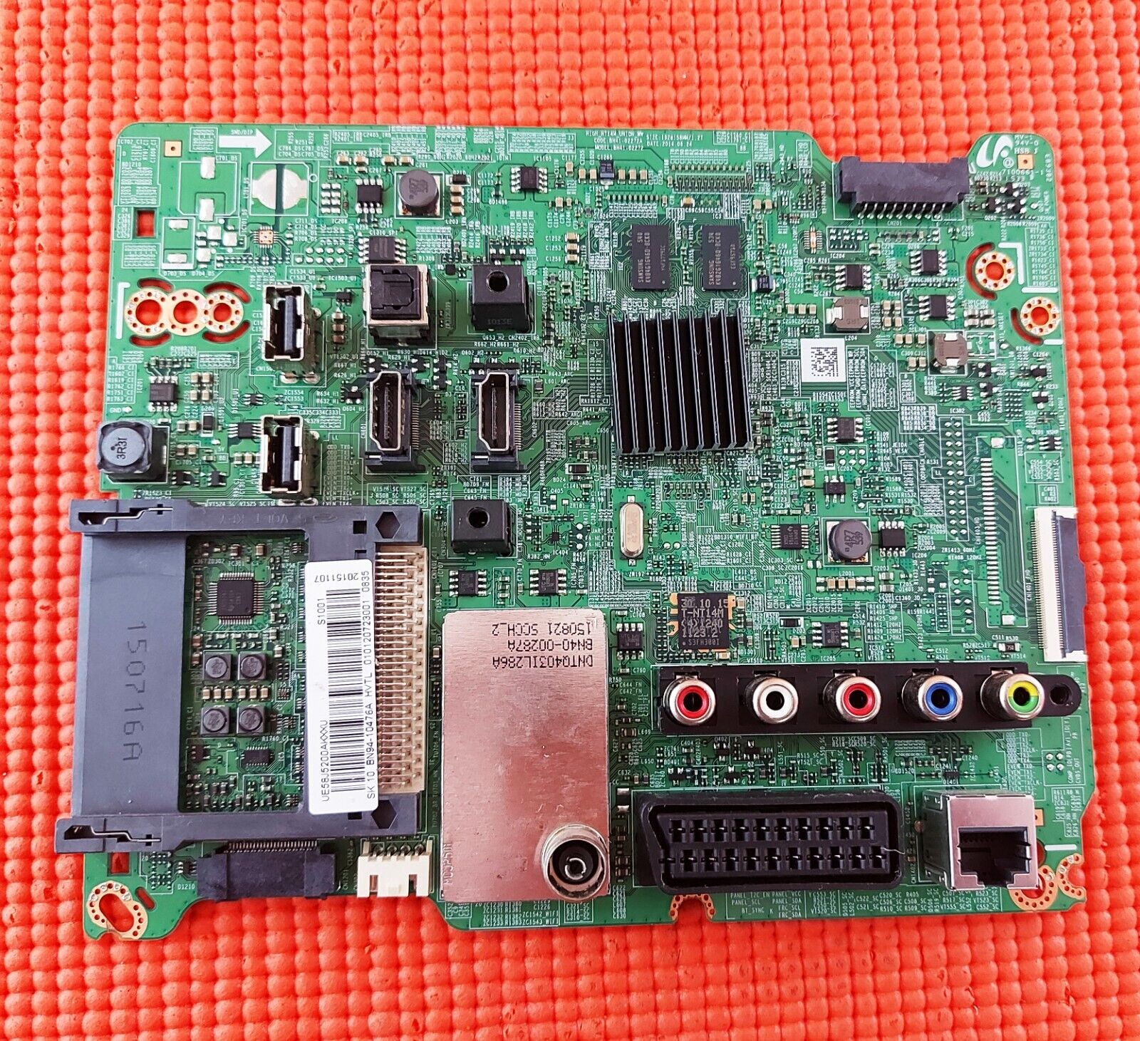 MAIN BOARD FOR SAMSUNG UE58J5200AK TV BN41-02272A BN94-10476A SCREEN V580HJ1