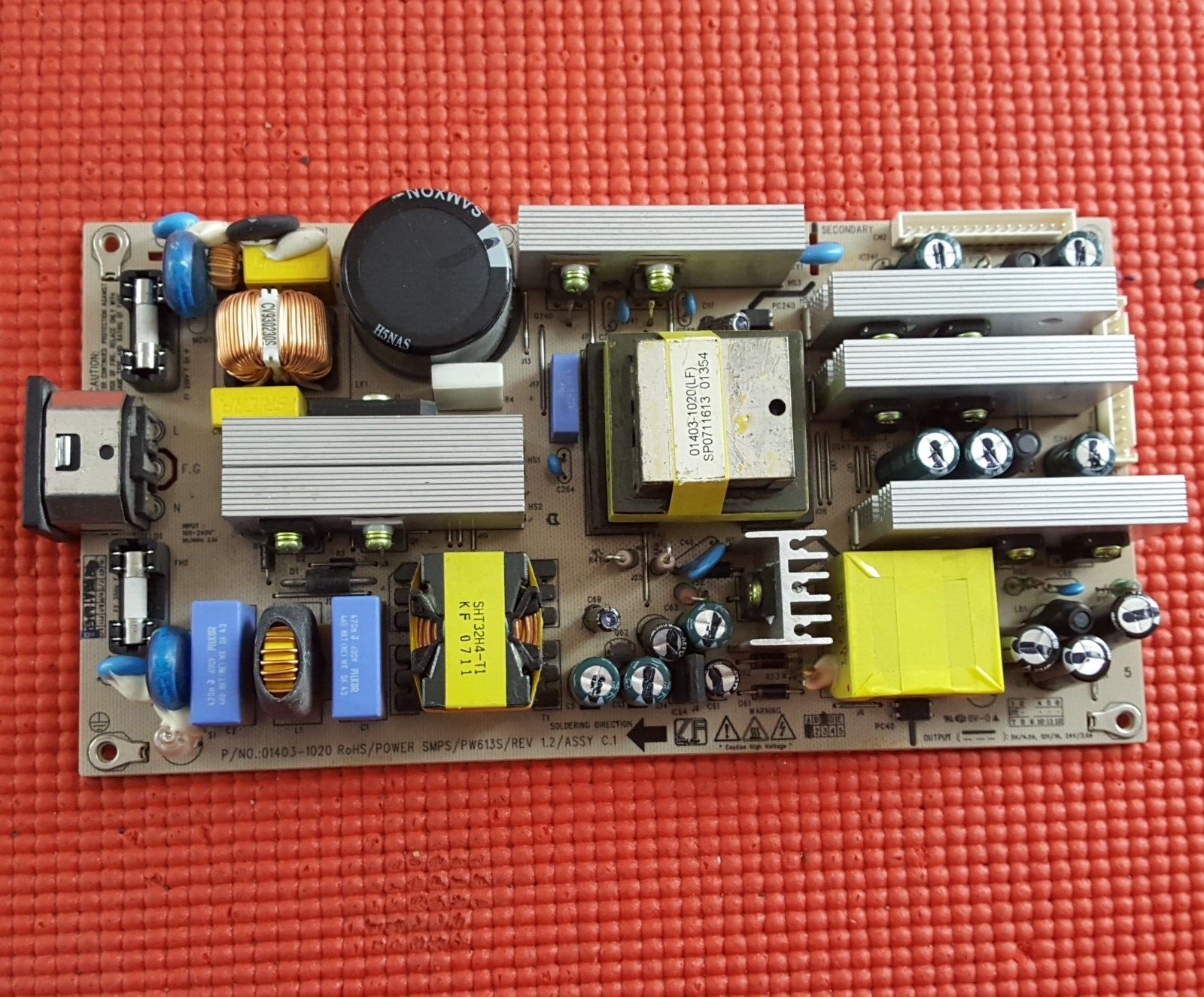 POWER SUPPLY BOARD PSU FOR HUMAX LU23-TD2 LU23-TD1 TV 01403-1020 PW613S REV 1.2