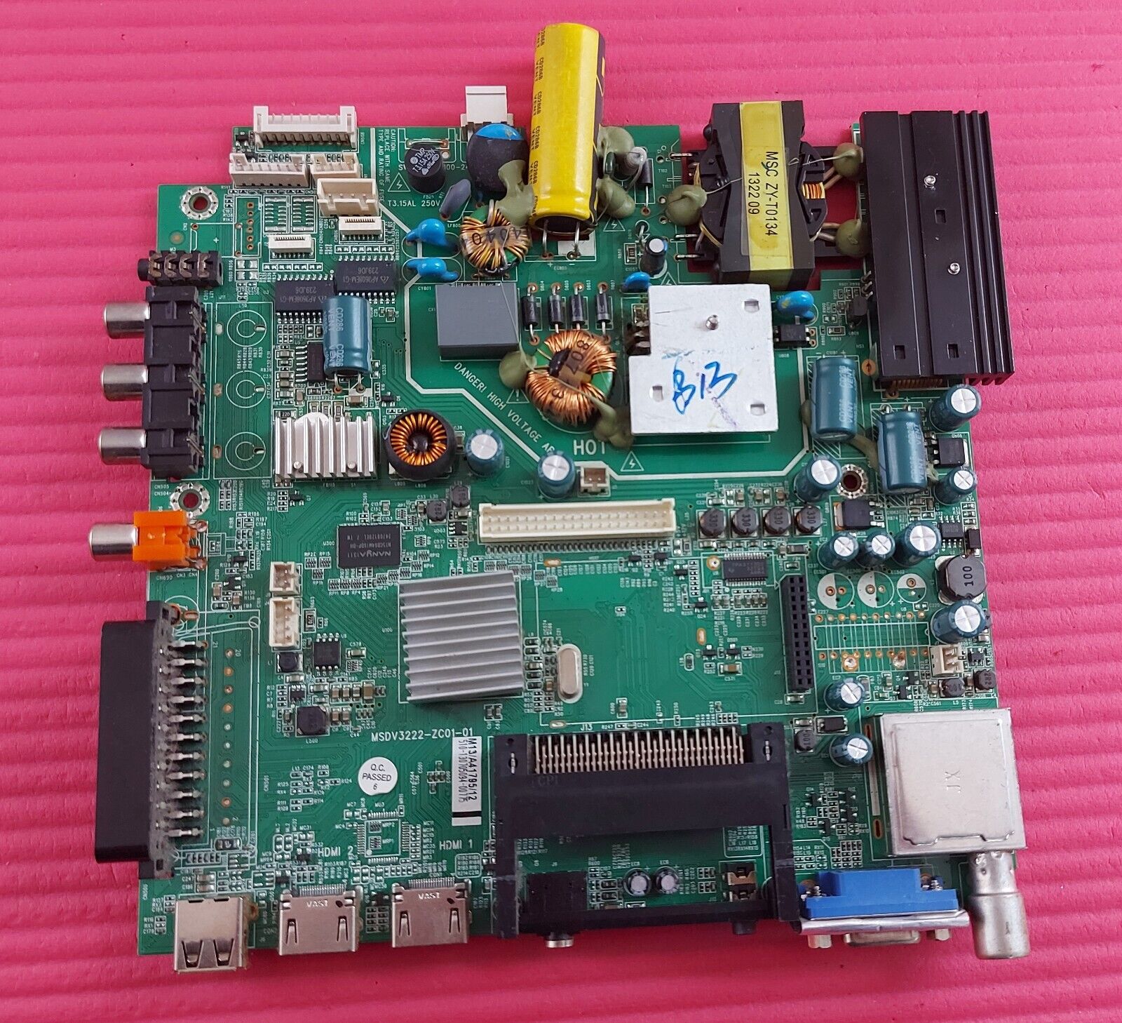 MAIN BOARD FOR SANDSTROM S32HEDW13 TV MSDV3222-ZC01-01 SCREEN HV320WX2-201