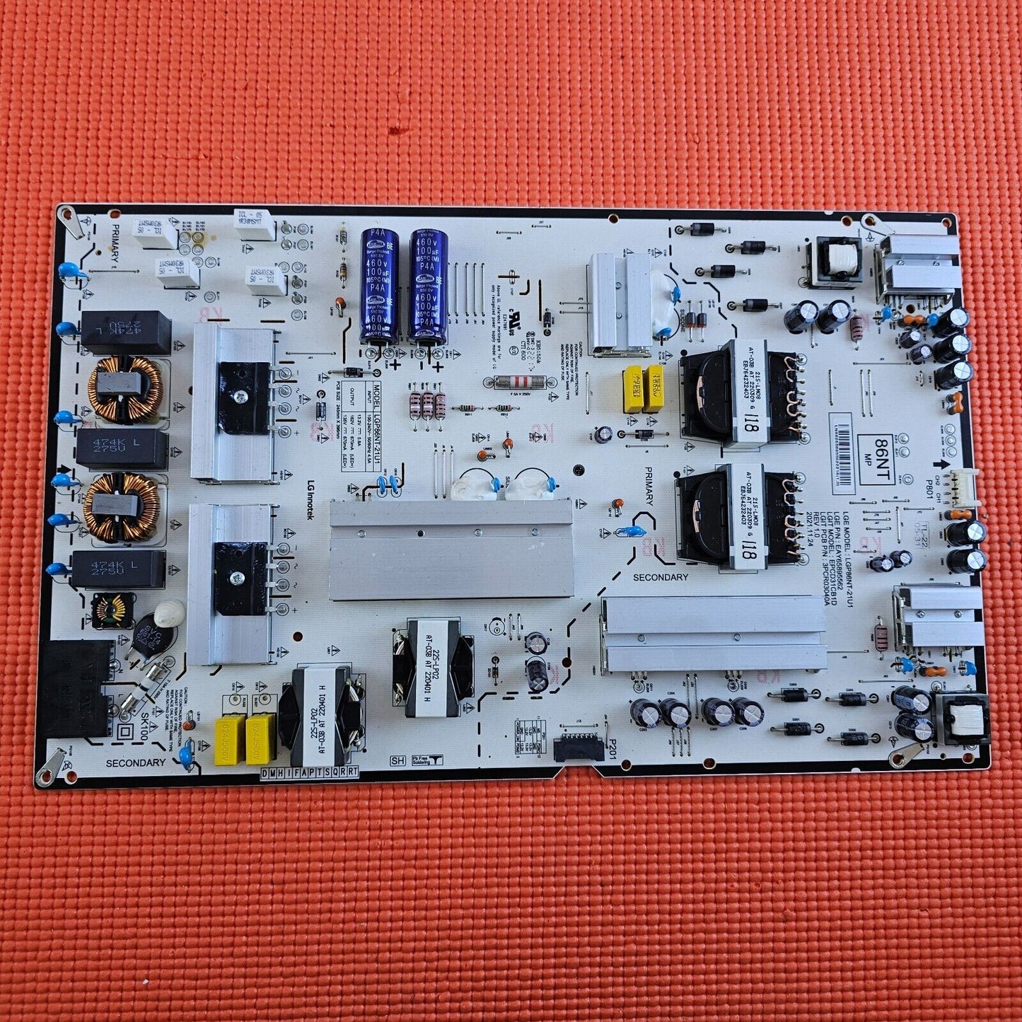 POWER BOARD FOR LG 86U80006LB 86UQ91006 TV EAY65895562 LGP86NT-21U1 EPCD31CB1D