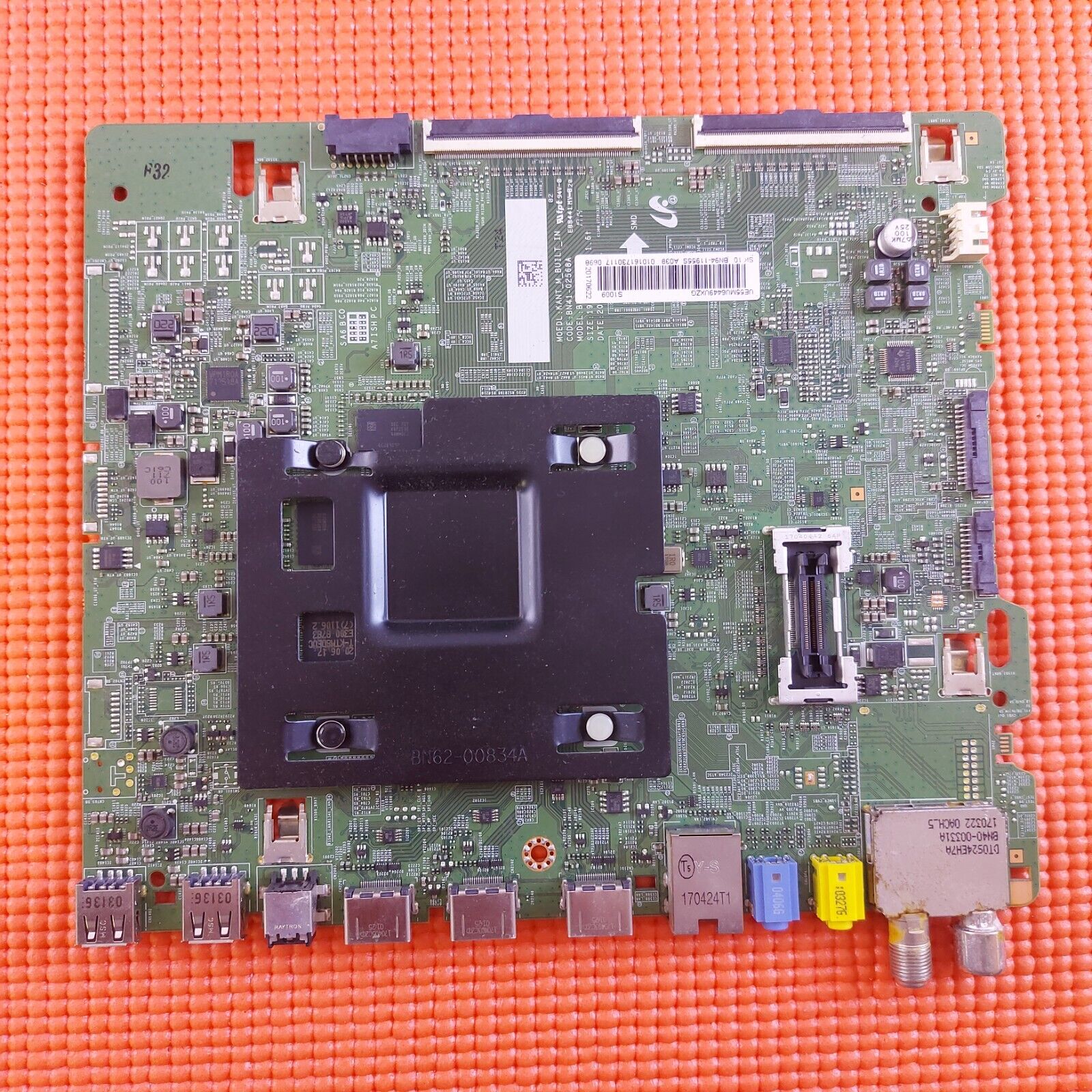 MAIN BOARD FOR SAMSUNG UE55MU6449U TV BN41-025568A BN94-11955S SCREN HV550QB-N5A