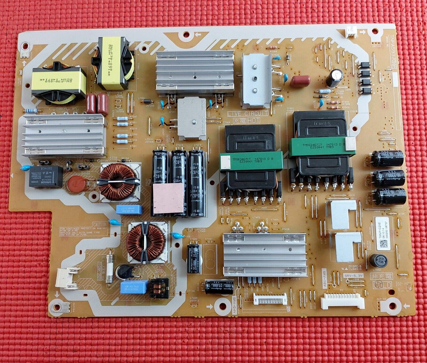 POWER BOARD FOR PANASONIC TX-50AX802B 50" LED TV TNPA5937 3 P TXN/P1CZVE