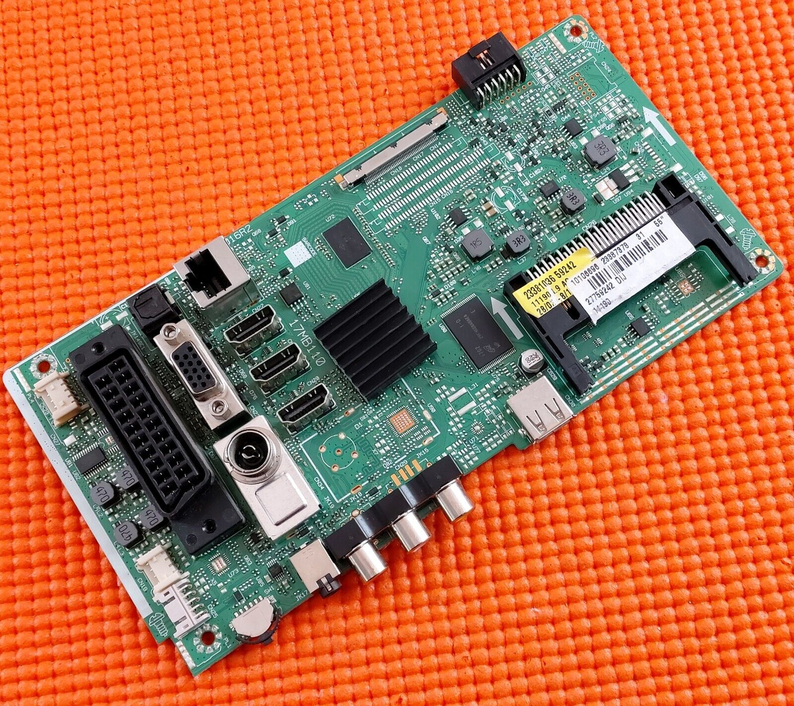 MAIN AV BOARD FOR LUXOR LUX0155003 55" TV 17MB110 23387378 SCREEN LC550DUY SH A1