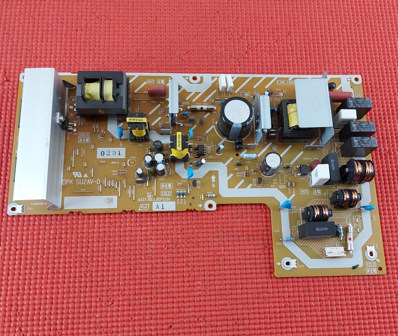 POWER BOARD FOR PANASONIC TX-37LZD70 37" TV LSEP1234 DPK SU2AV-0 LSJB1234-0