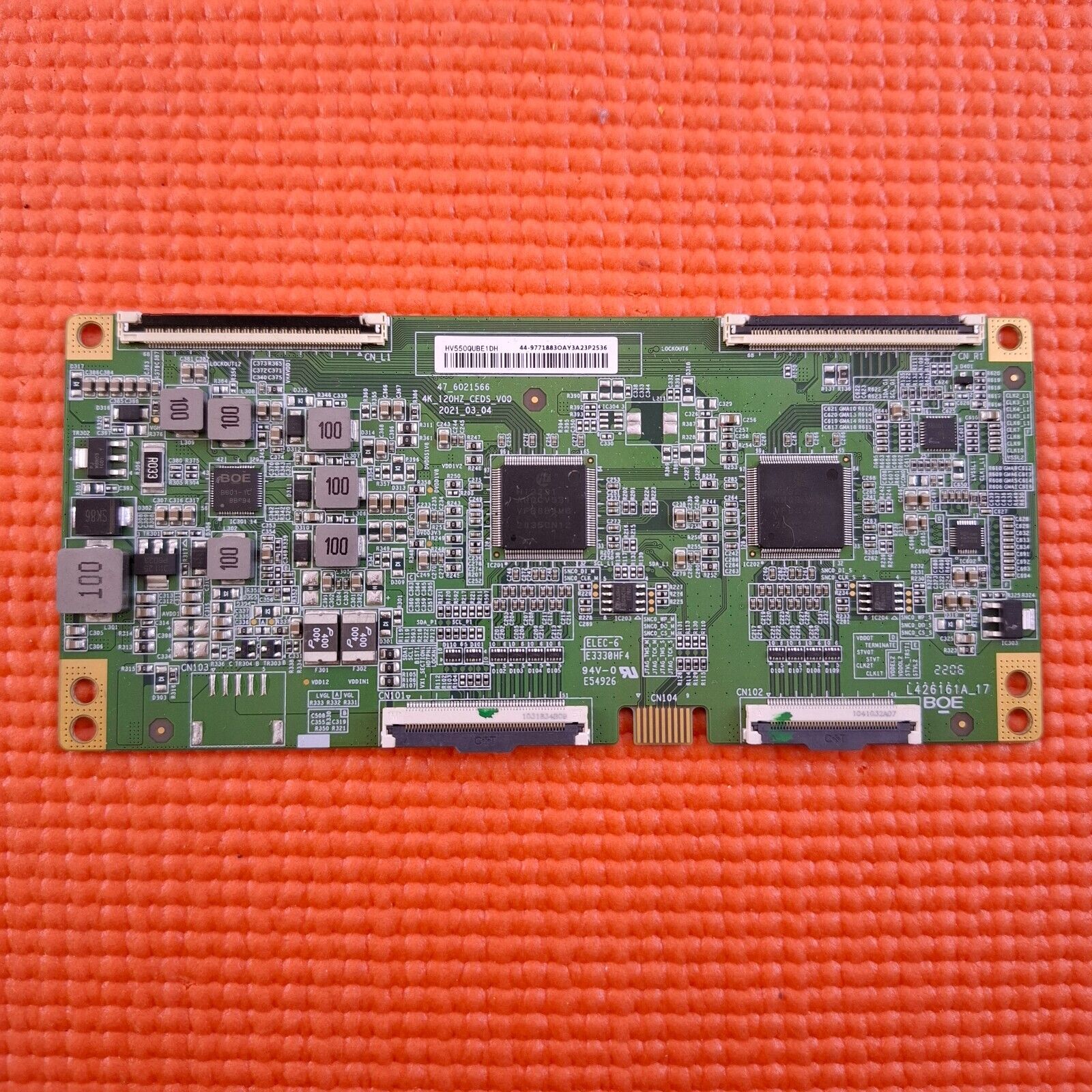 LVDS TCON BOARD FOR HISENSE 55U7HQTUK 55" TV 47_6021566 HV550QUBE1DH 44-97718830