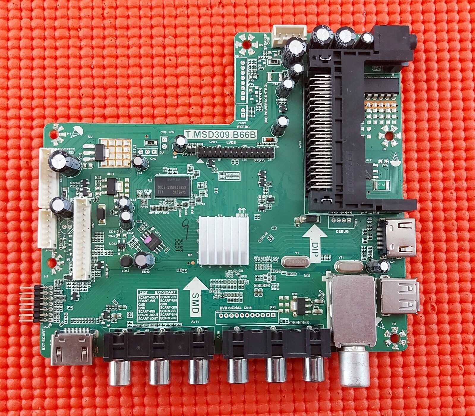 MAIN BOARD FOR ALBA 24/207DVD-P TV B15010022 T.MSD309.B66B SCREEN V236BJ1-LE2