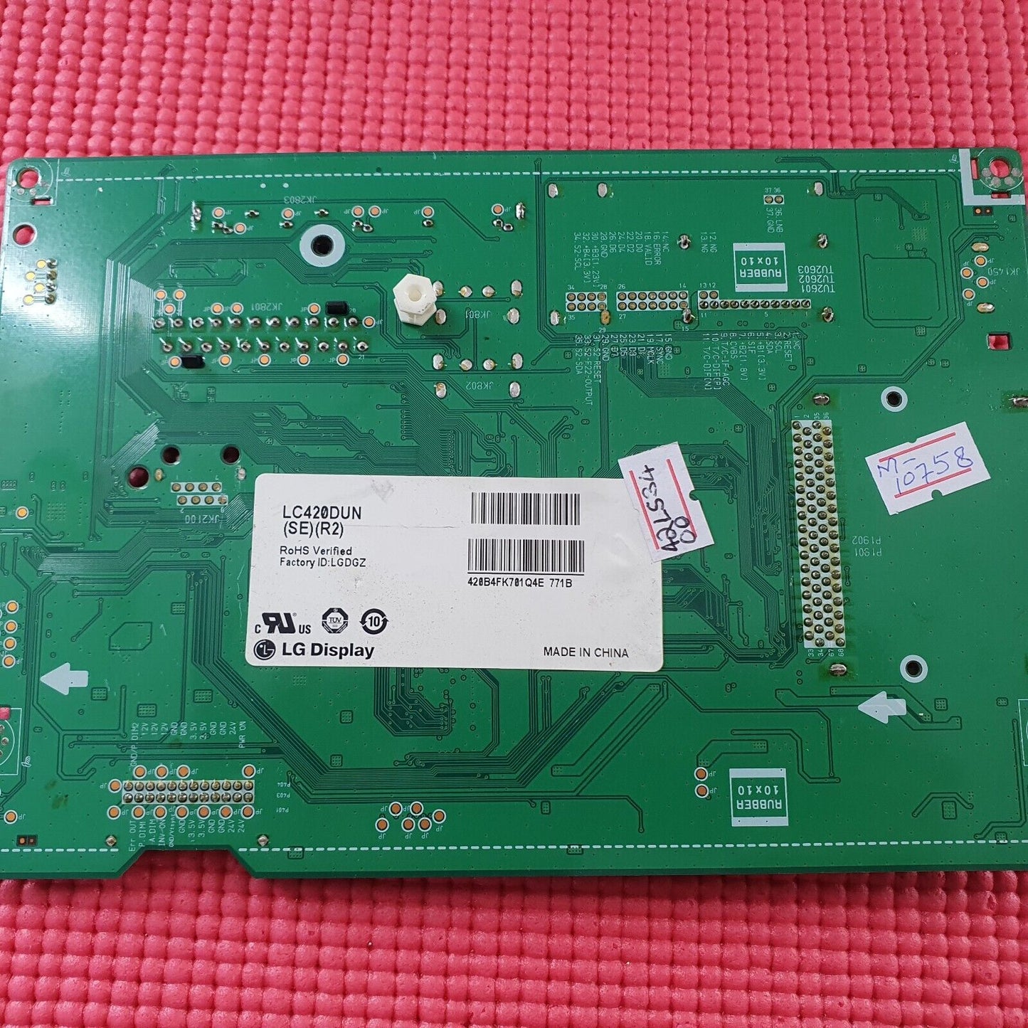 MAIN BOARD FOR LG 42LS3400 42" TV EAX64664903 EBT62082625 SCREEN LC420DUN SE P2